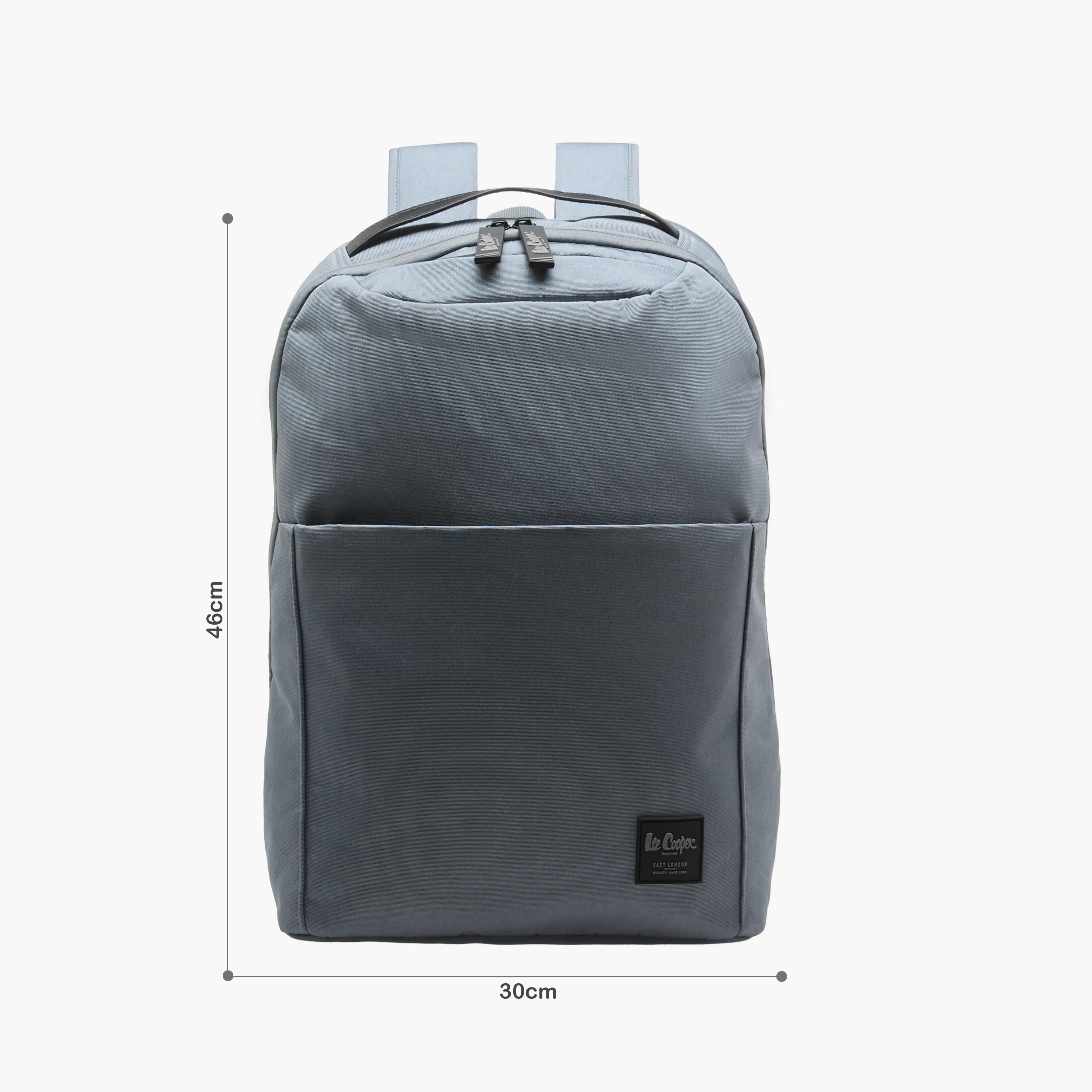 Lee Cooper Men Logo Applique Laptop Backpack-men-bags-image-2