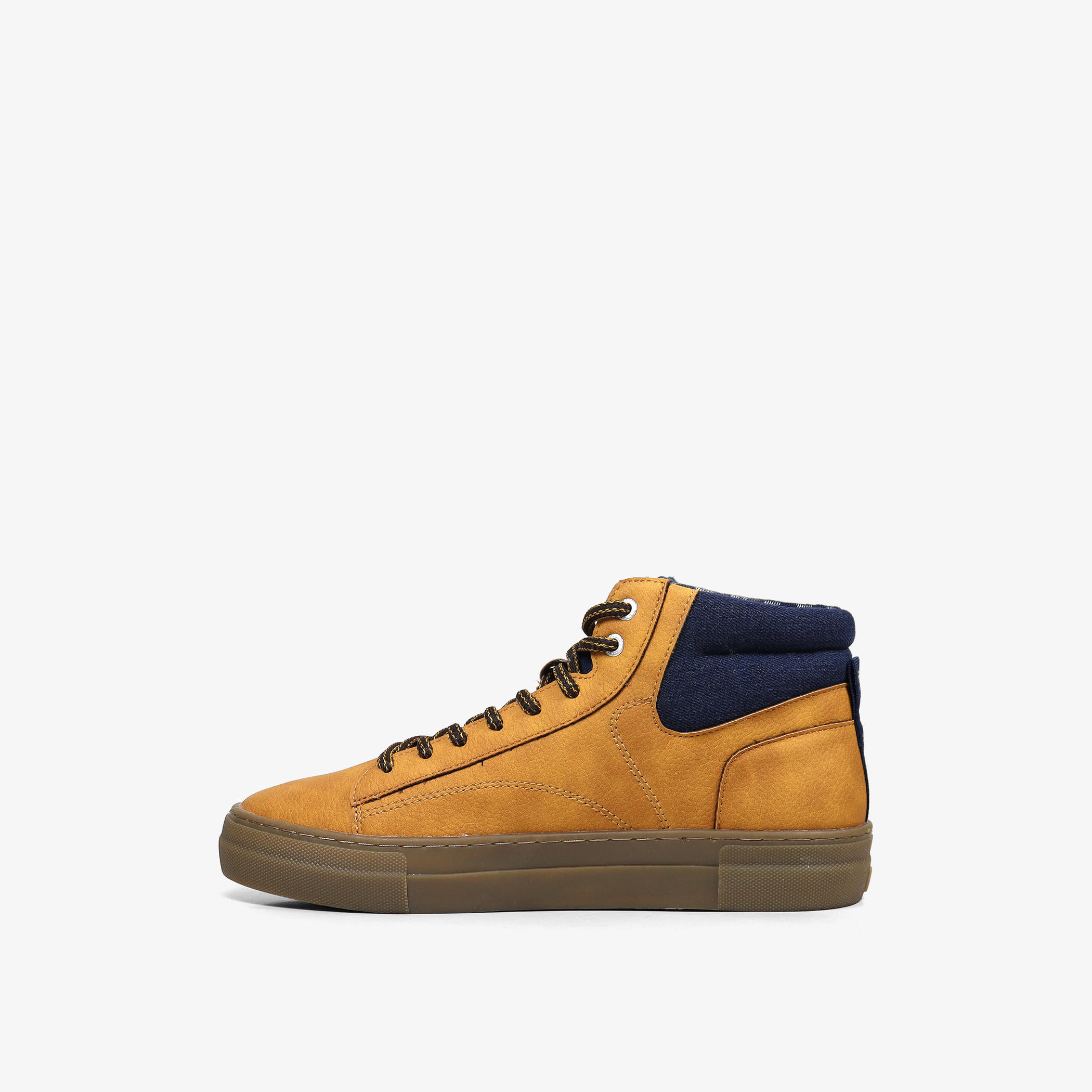 حذاء رياضي رجالي بقوالب ملونة بكاحل مرتفع مع رباط إغلاق من جاب-men-shoes-sneakers-image-2