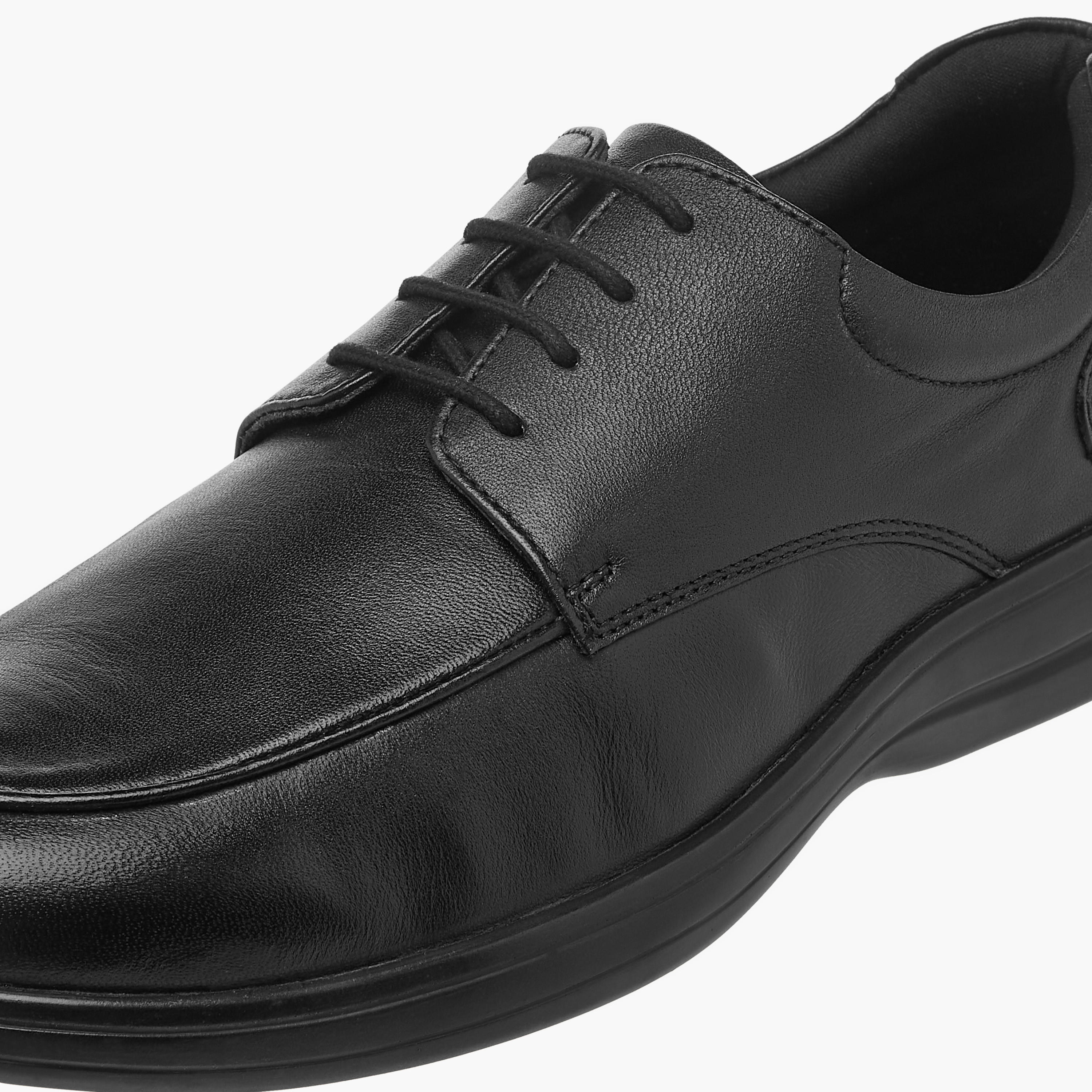 LBL by Shoexpress Textured Derby Shoes with Lace-Up Closure-men-shoes-formalshoes-image-4