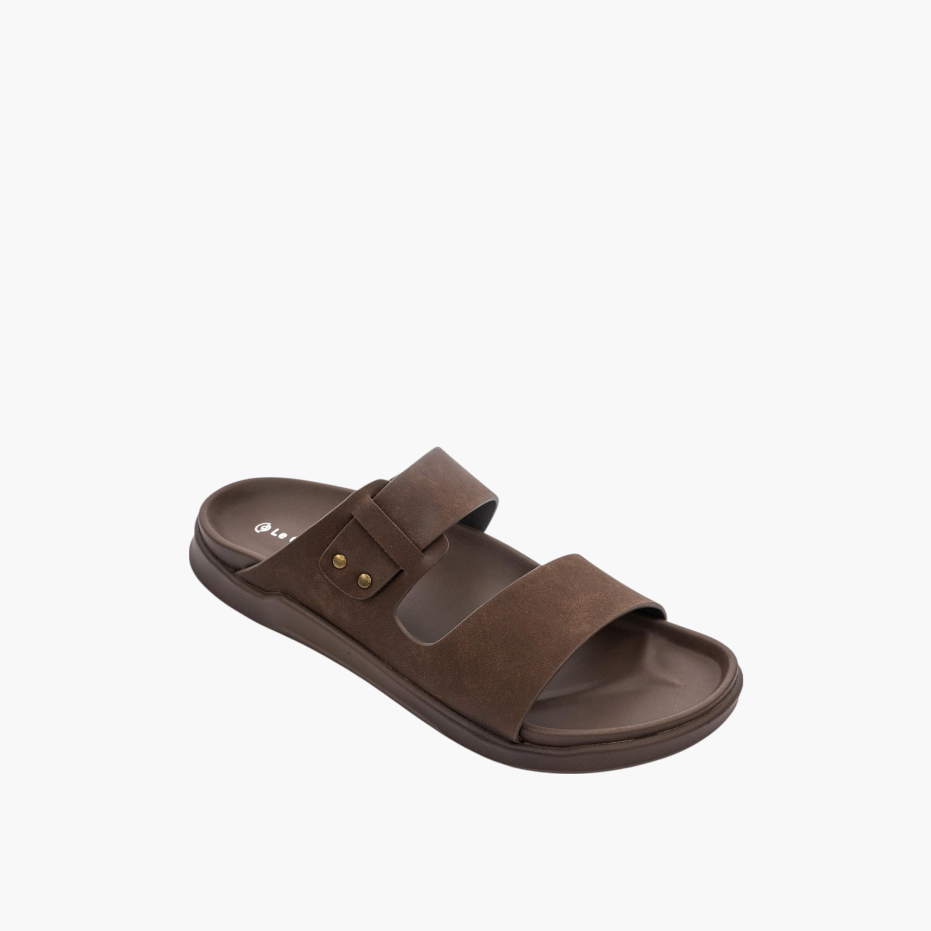 Le Confort Solid Slip-On Sandals-men-shoes-sandals-image-2