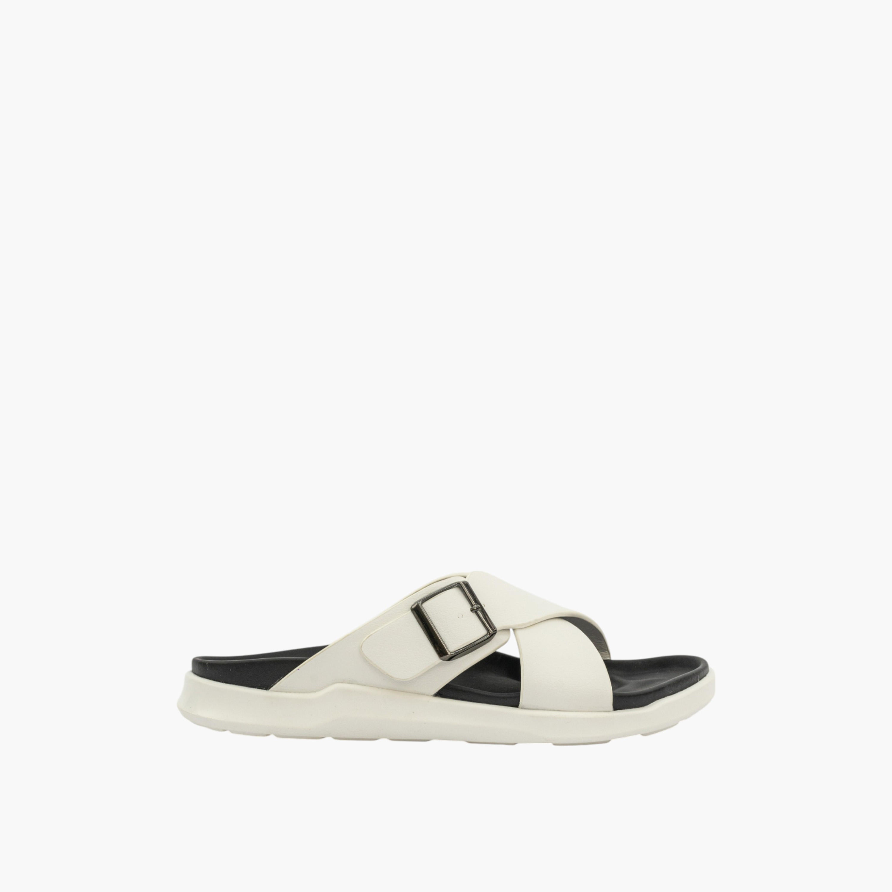 Le Confort Buckle Accent Cross-Strap Slip-On Sandals-men-shoes-sandals-image-3