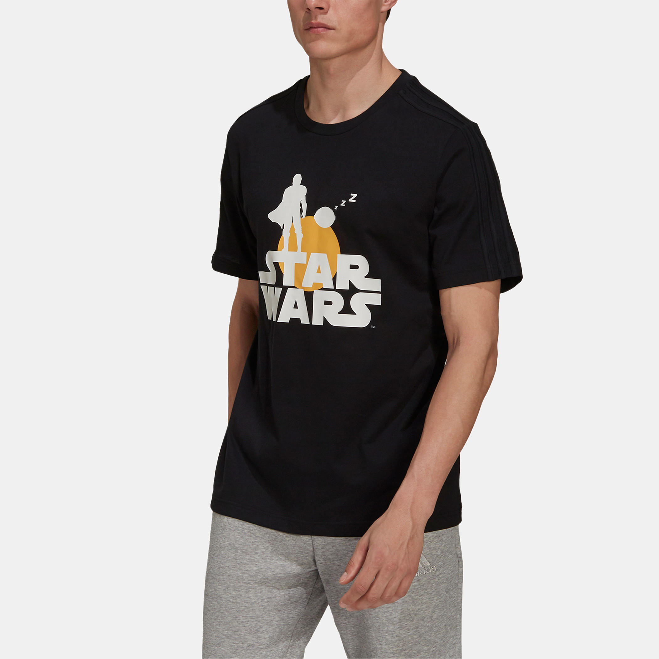 Adidas Star Wars Print Training T-shirt with Crew Neck and Short Sleeves-men-clothing-sportswearandactivewear-tshirtsandpolos-image-4