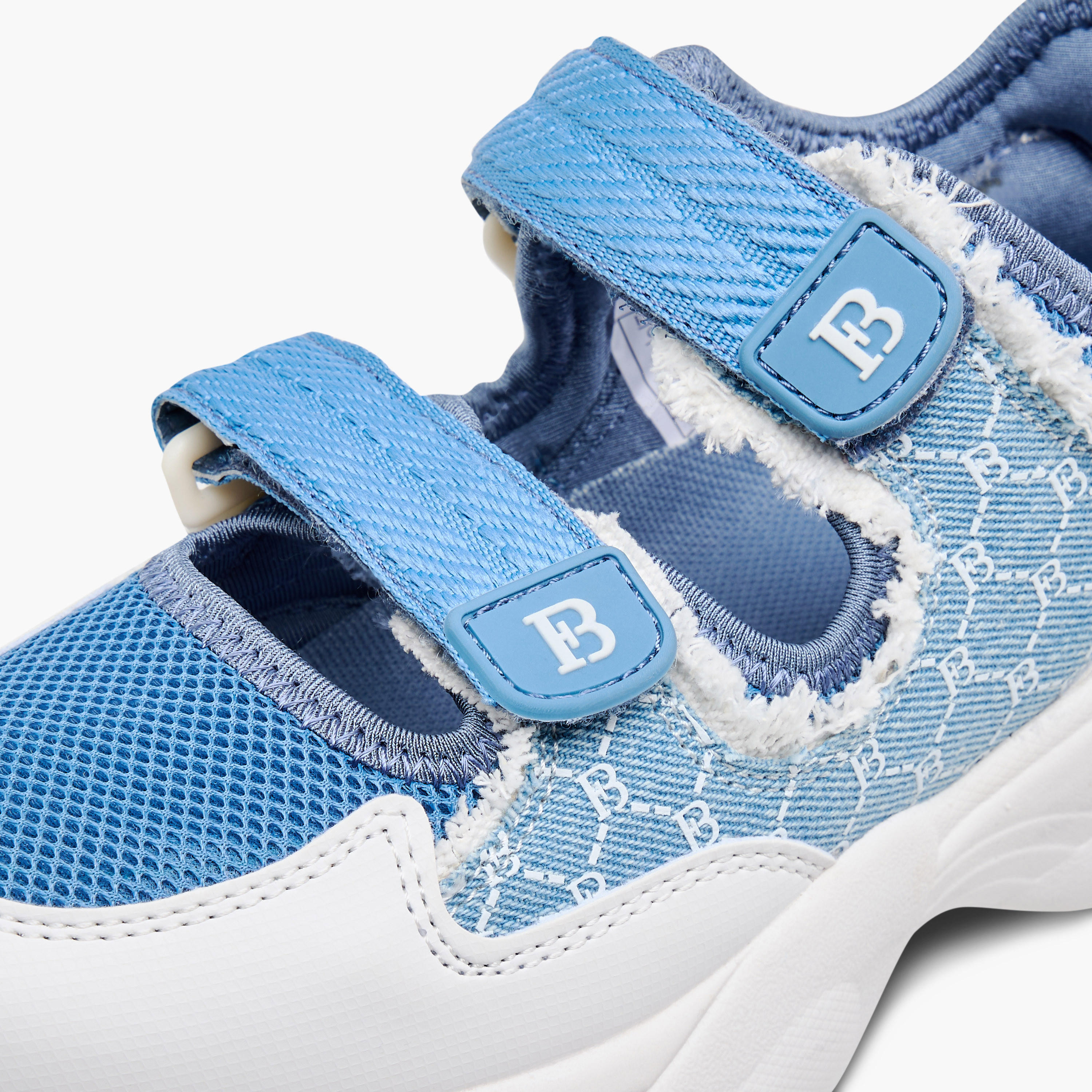 Flora Bella Monogram Print Sneakers with Hook and Loop Closure-women-shoes-sneakers-image-4