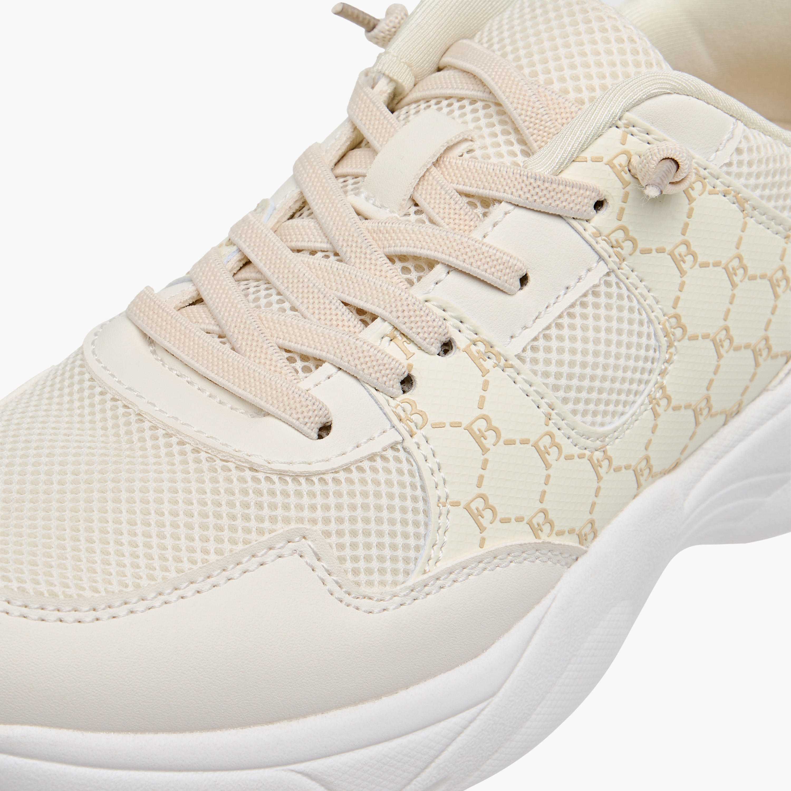 Flora Bella Monogram Print Ankle Sneakers with Lace-Up Closure-women-shoes-sneakers-image-4