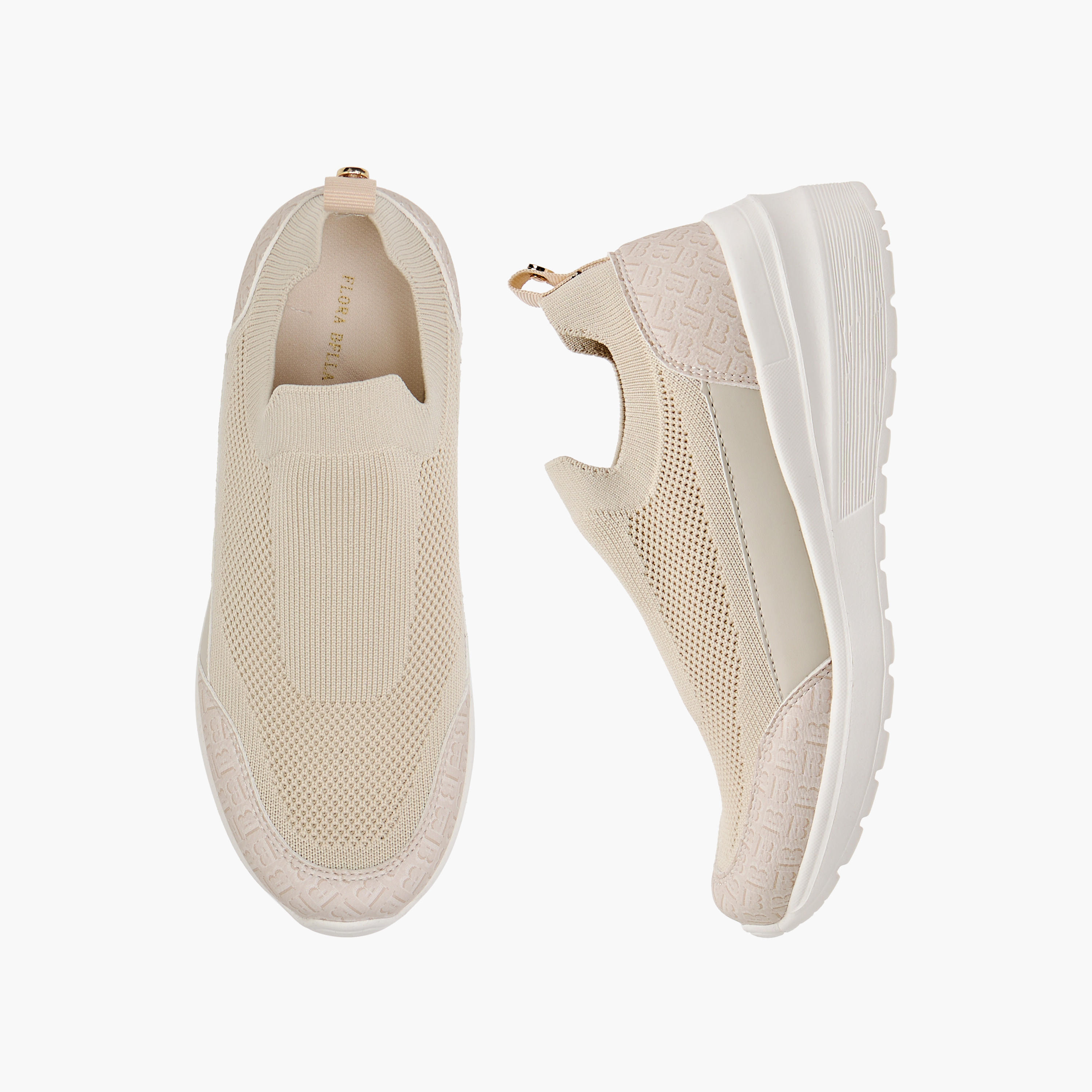 حذاء سنيكرز سهل الارتداء بارز الملمس بألسنة سحب من فلورا بيلا-women-shoes-sneakers-image-1