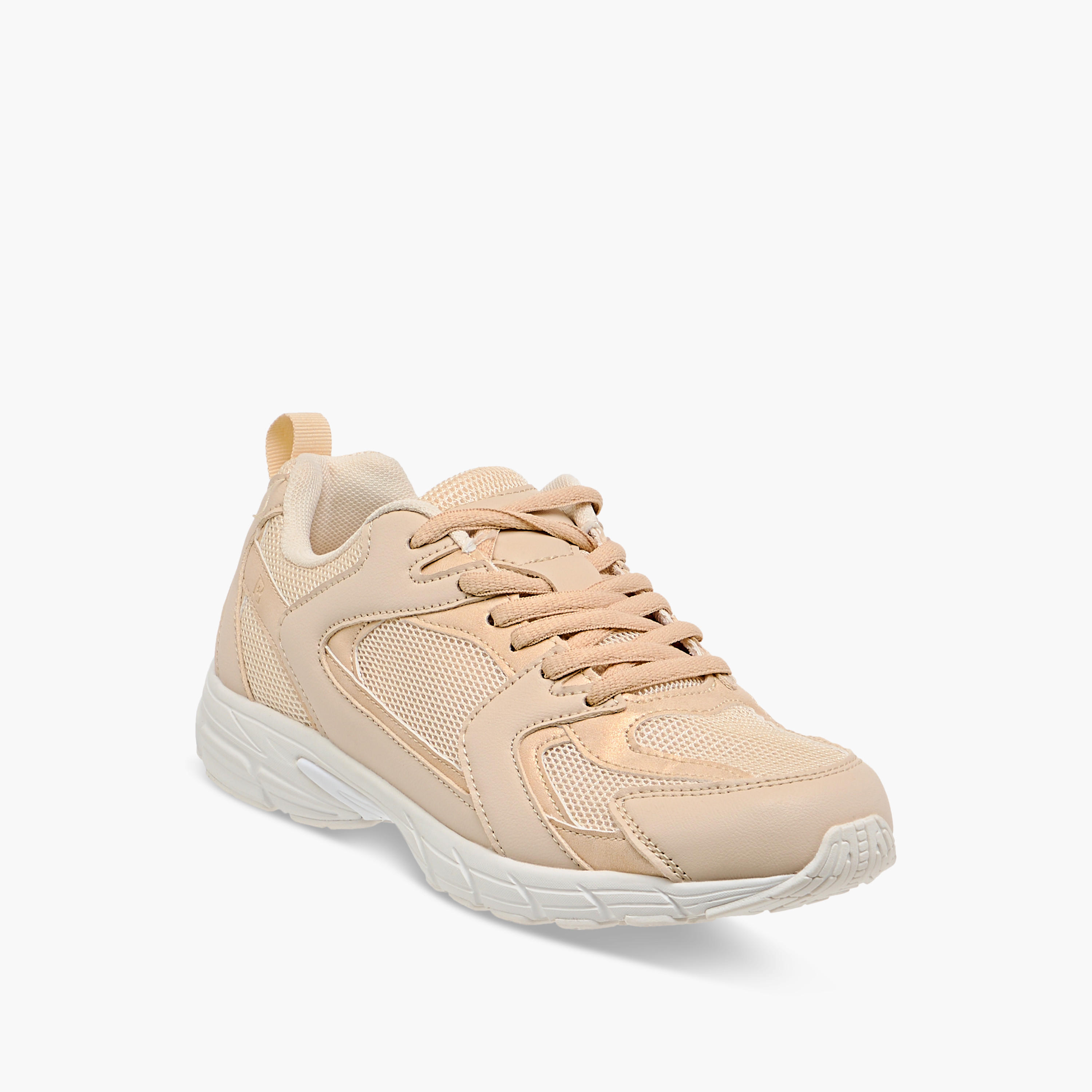 Flora Bella Panelled Sneakers with Lace-Up Closure-women-shoes-sneakers-image-2