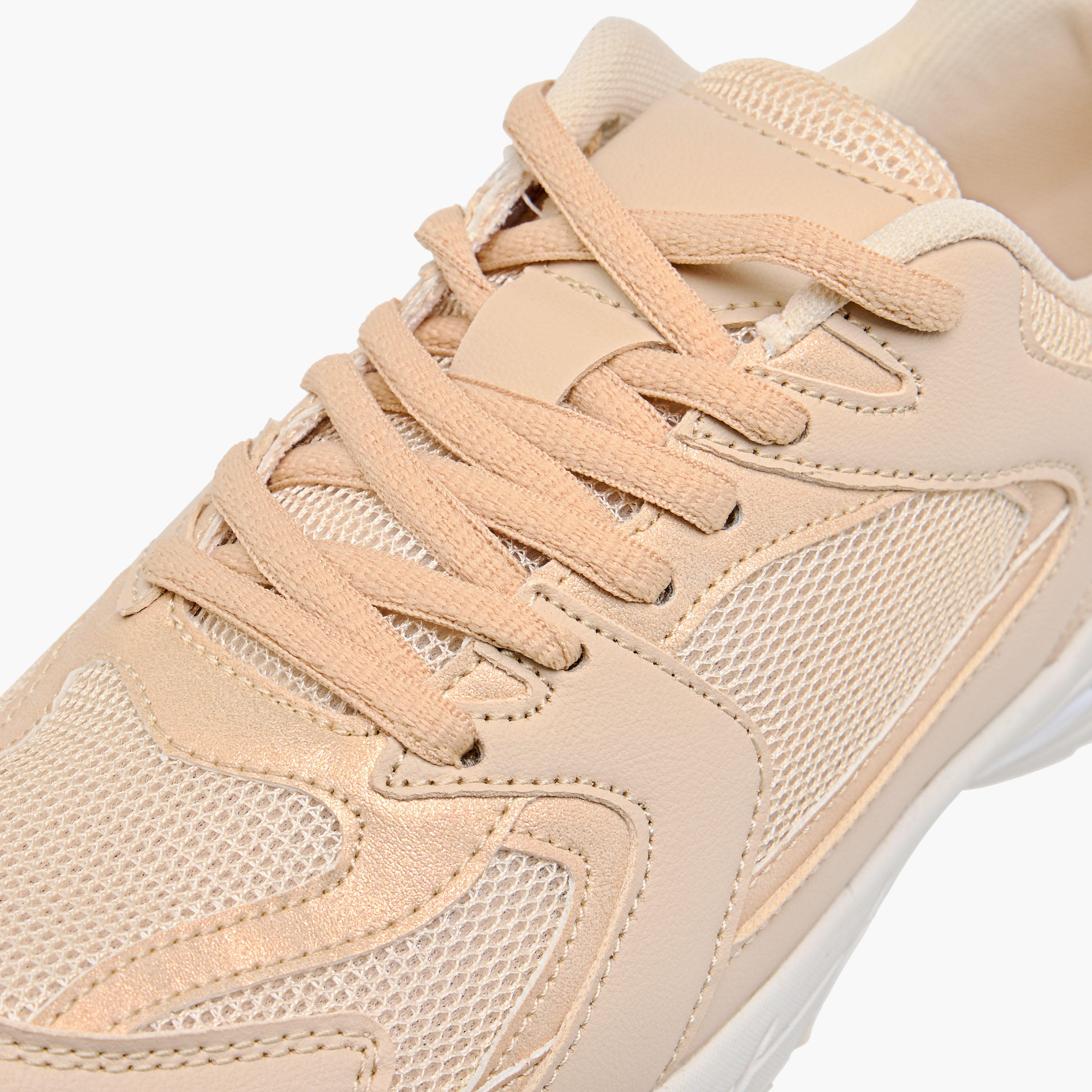 Flora Bella Panelled Sneakers with Lace-Up Closure-women-shoes-sneakers-image-4