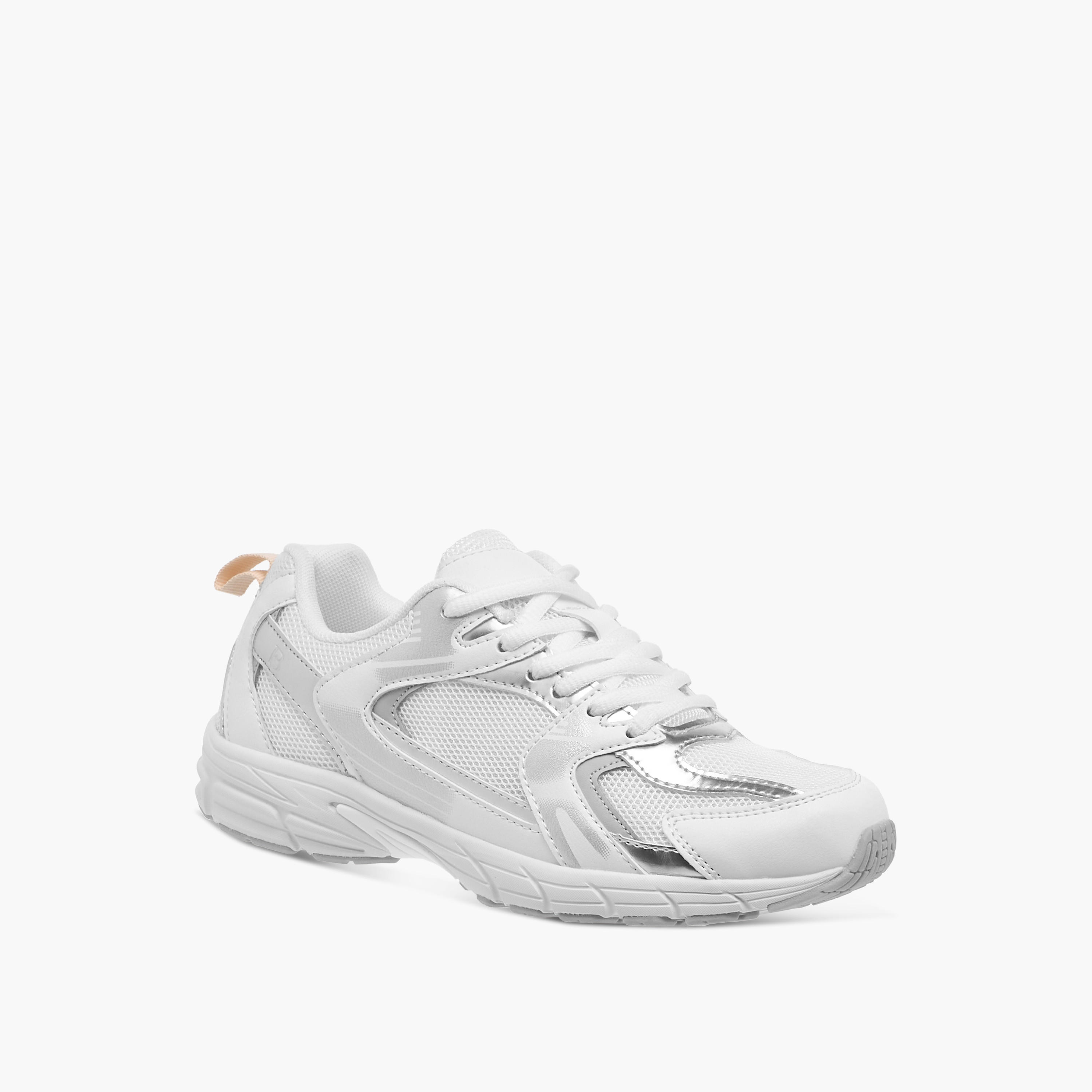 Flora Bella Panelled Sneakers with Lace-Up Closure-women-shoes-sneakers-image-2