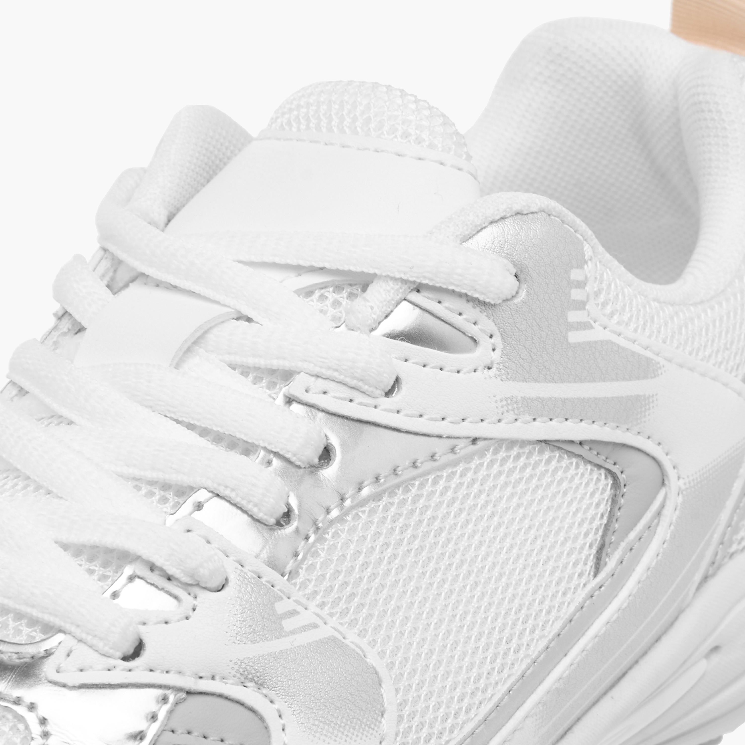Flora Bella Panelled Sneakers with Lace-Up Closure-women-shoes-sneakers-image-4