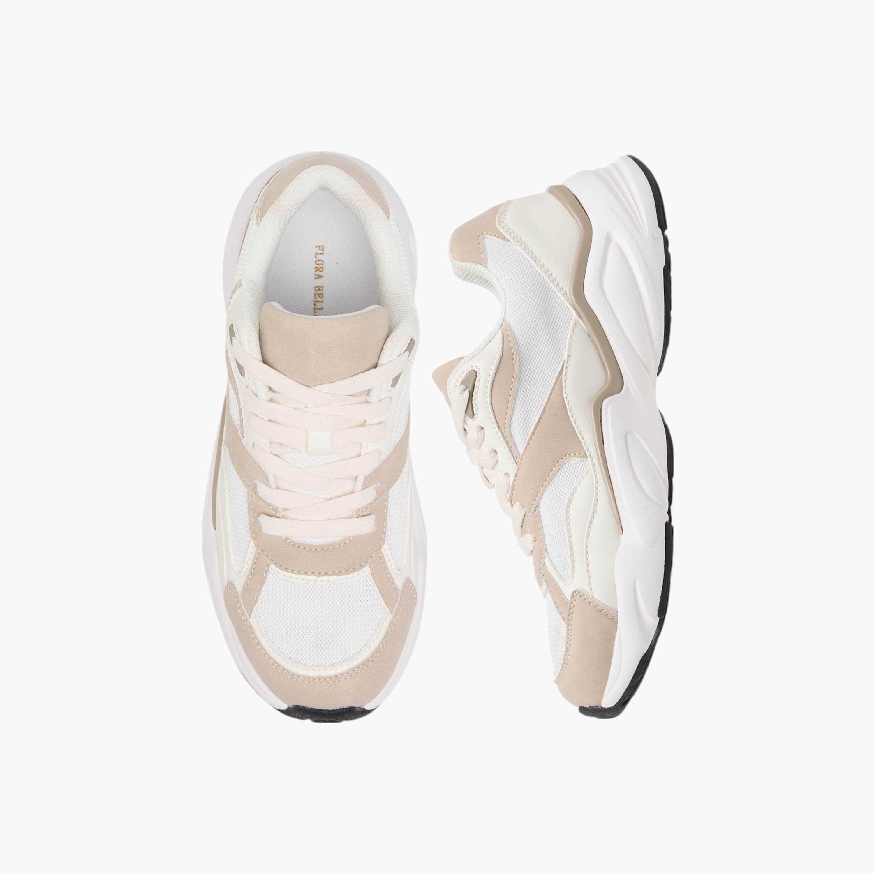 Flora Bella Panelled Lace-Up Sneakers-women-shoes-sneakers-image-1