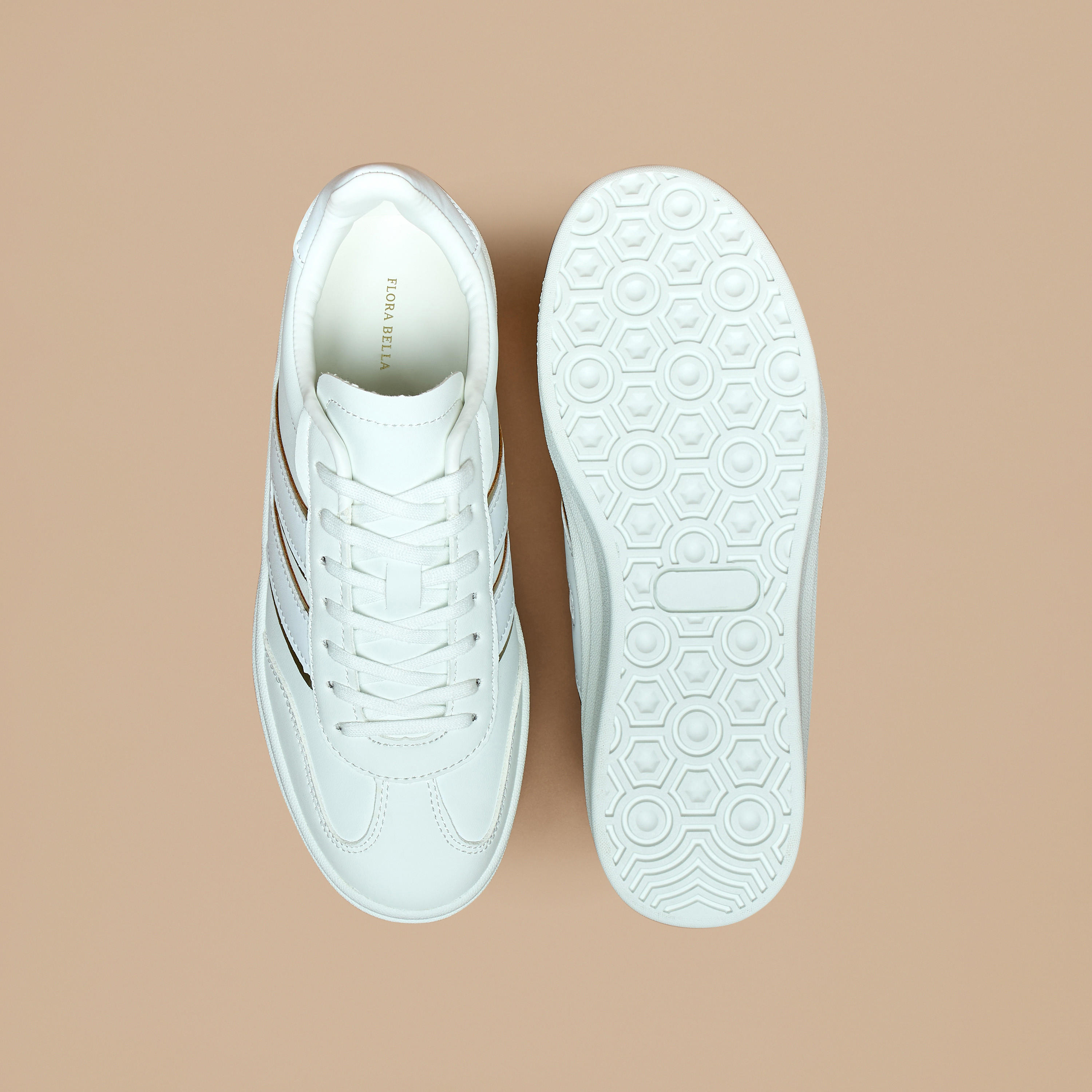Flora Bella Panelled Lace-Up Low Ankle Sneakers-women-shoes-sneakers-image-9