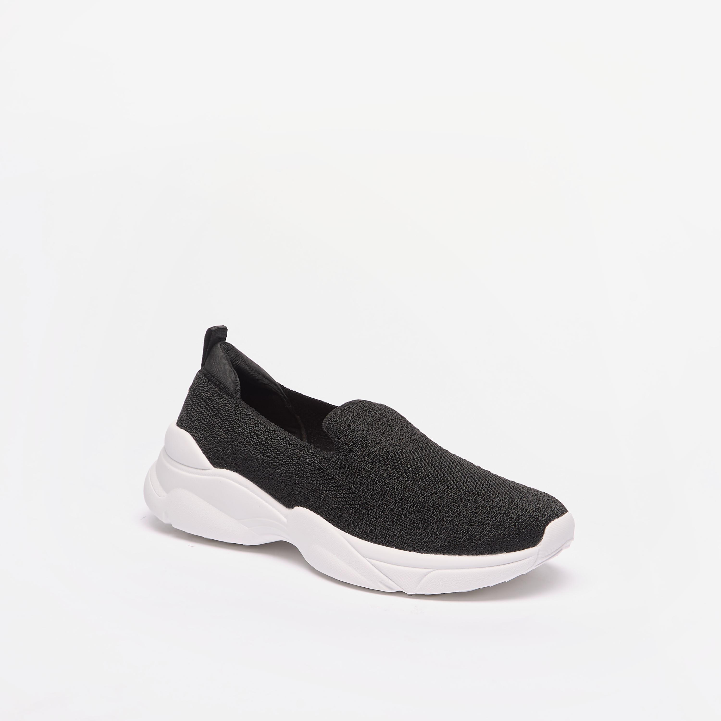 Flora Bella Textured Slip-On Shoes with Pull-Up Tab-women-shoes-sneakers-image-1