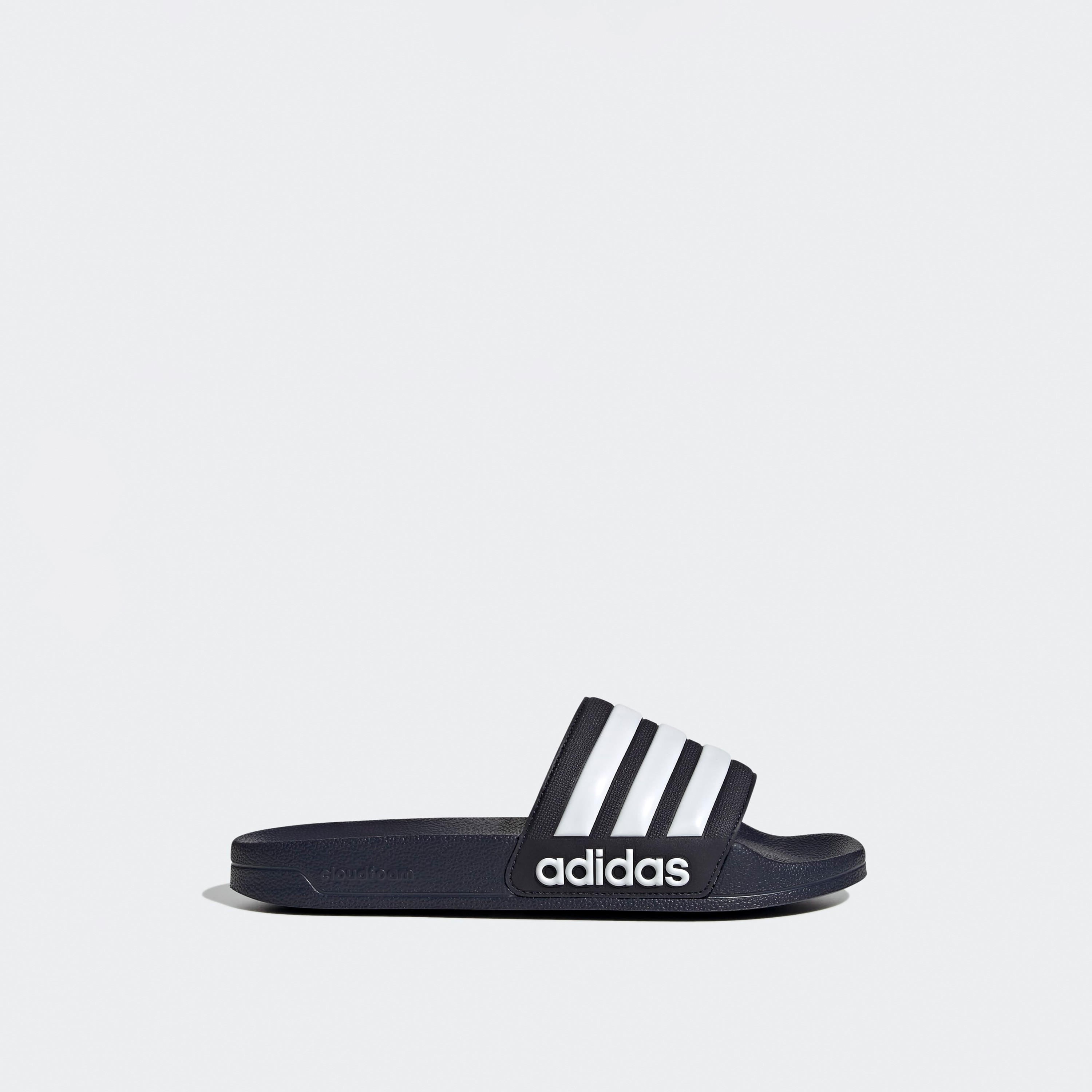 Adidas Men Adilette Shower Logo Embossed Slides-sports-men-shoes-image-2