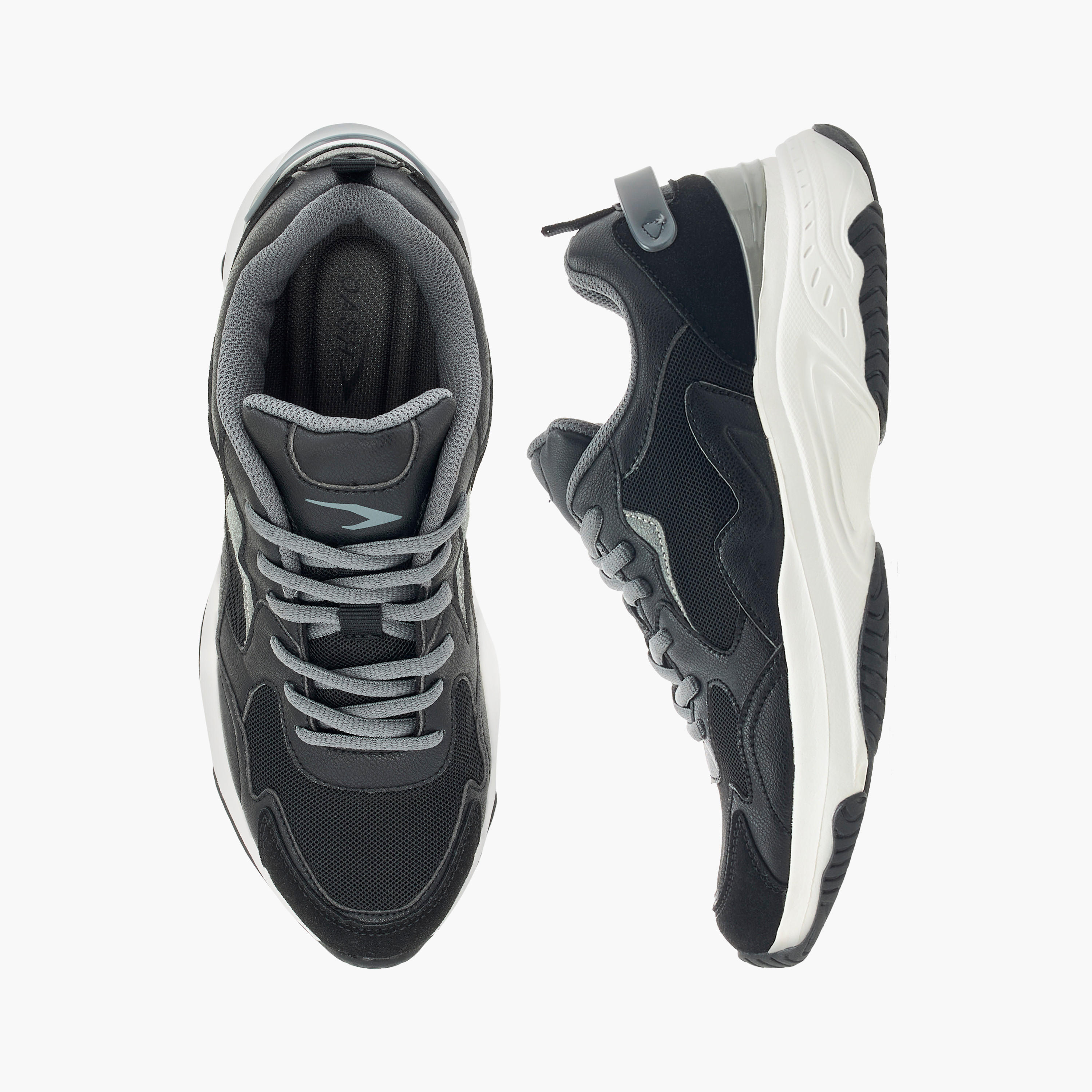 Dash Panelled Sports Shoes with Lace-Up Closure-women-shoes-sneakers-image-1