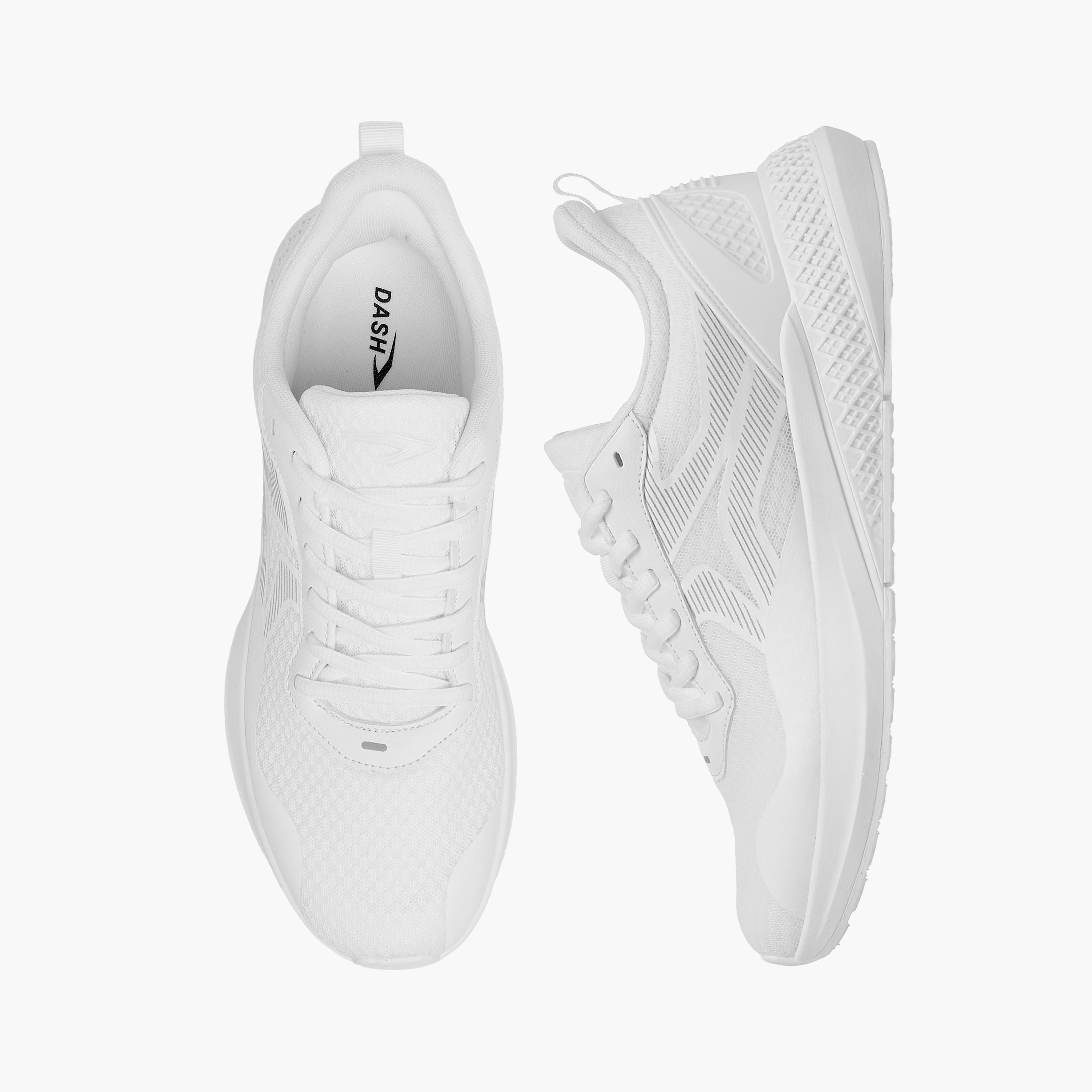 Dash Panelled Sports Shoes with Lace-Up Closure-sports-men-shoes-image-1