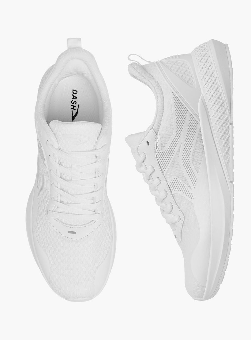 Dash Panelled Sports Shoes with Lace-Up Closure-sports-men-shoes-image-1