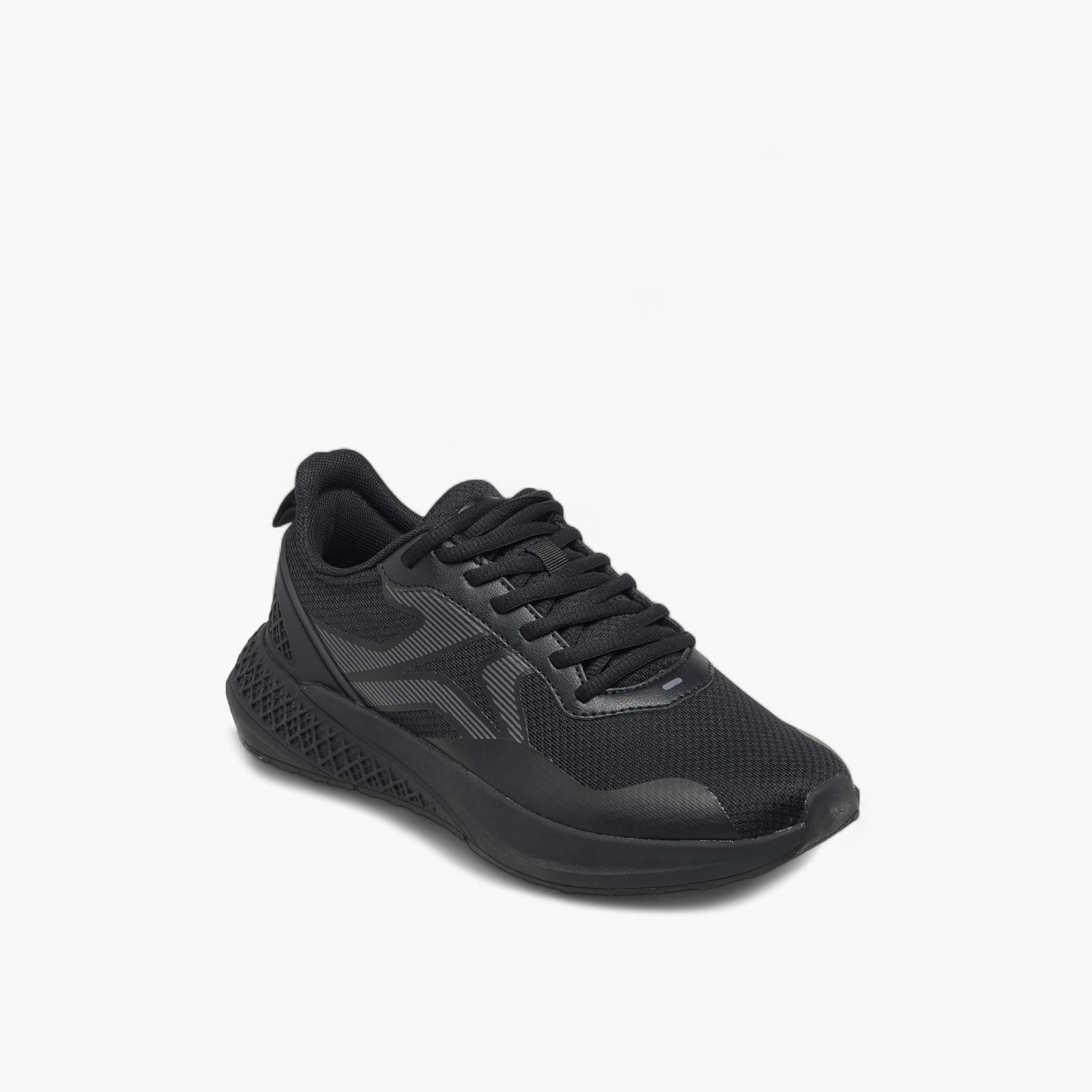 Dash Panelled Sports Shoes with Lace-Up Closure-women-shoes-sports-image-4