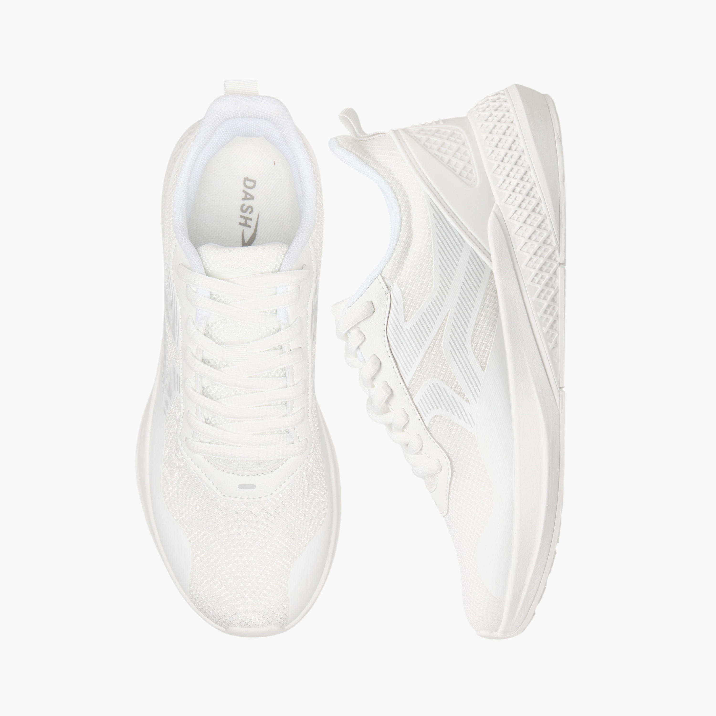 Dash Panelled Sports Shoes with Lace-Up Closure-women-shoes-sports-image-1