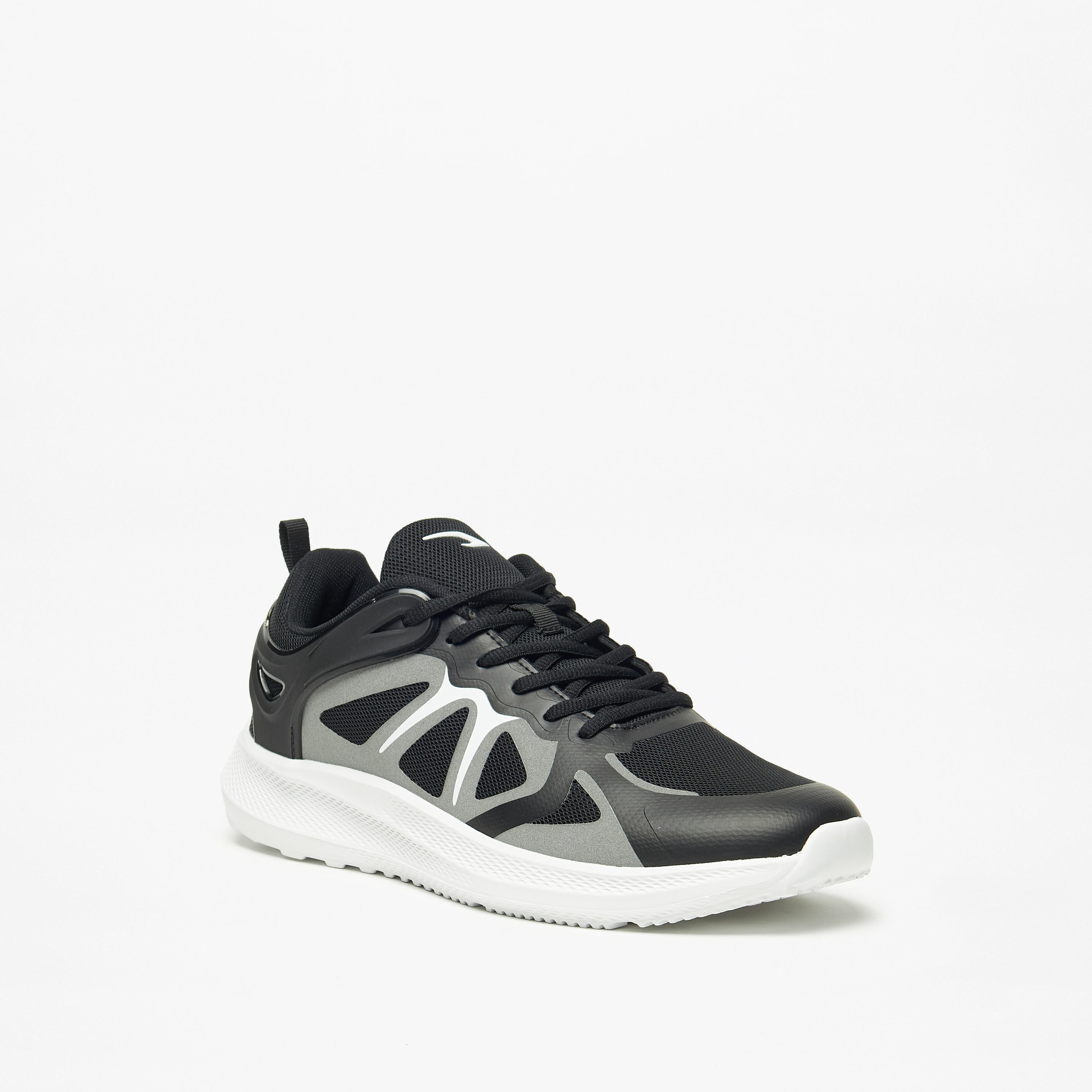 Dash Textured Lace-Up Walking Shoes-sports-men-shoes-image-2