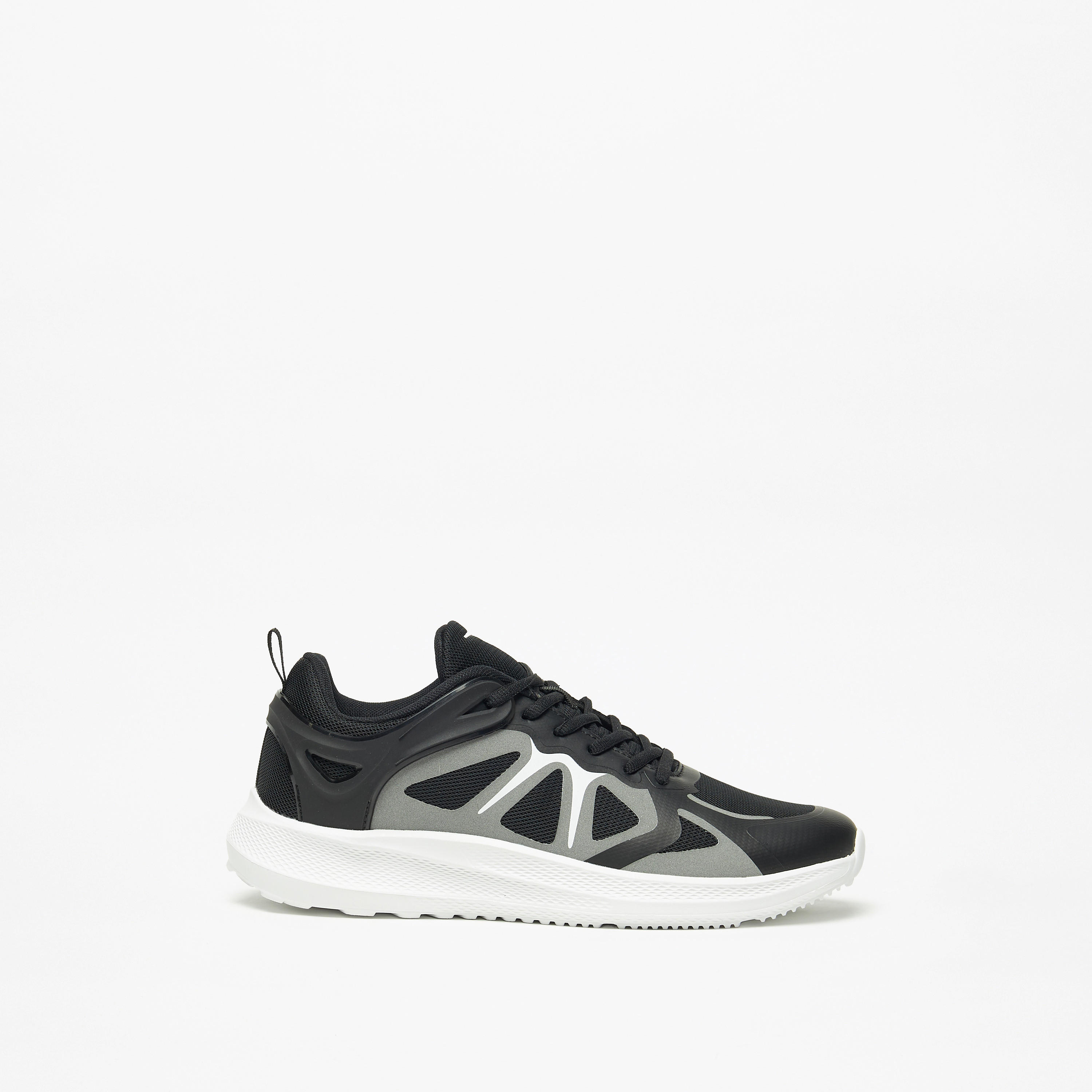 Dash Textured Lace-Up Walking Shoes-sports-men-shoes-image-4