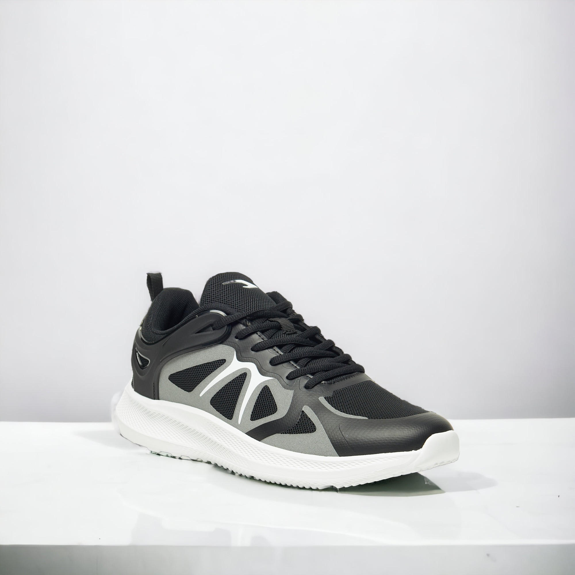 Dash Textured Lace-Up Walking Shoes-sports-men-shoes-image-1