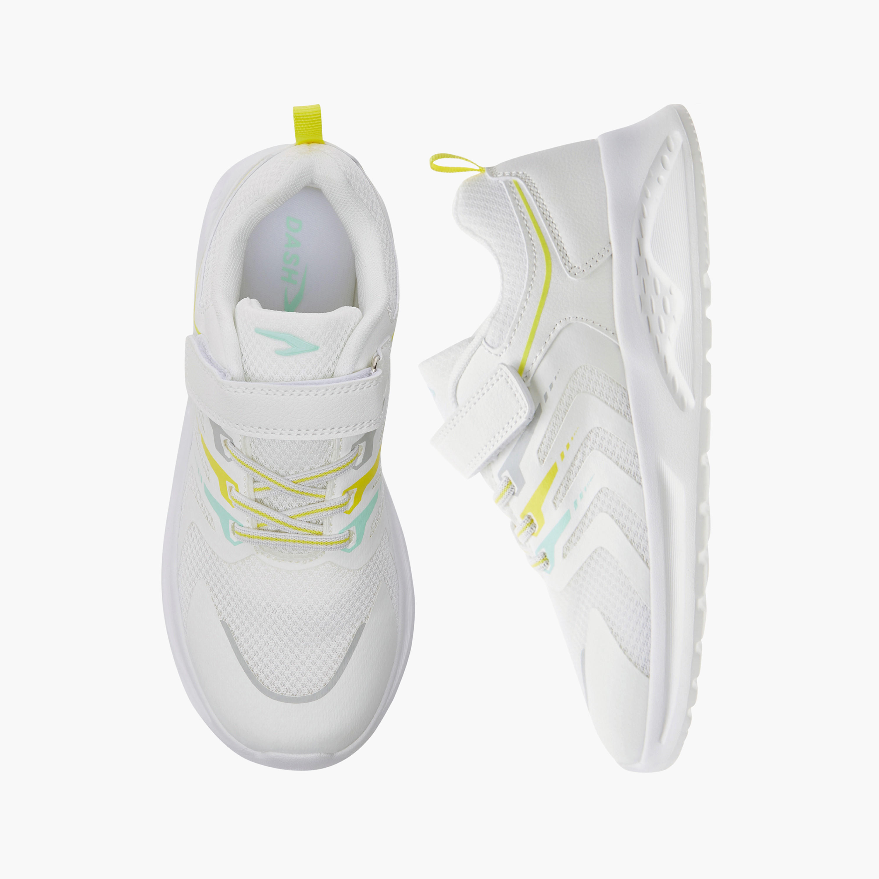 Dash Kids Hook & Loop Cushioned Sole Walking Shoes-boys-shoes-sneakers-image-1