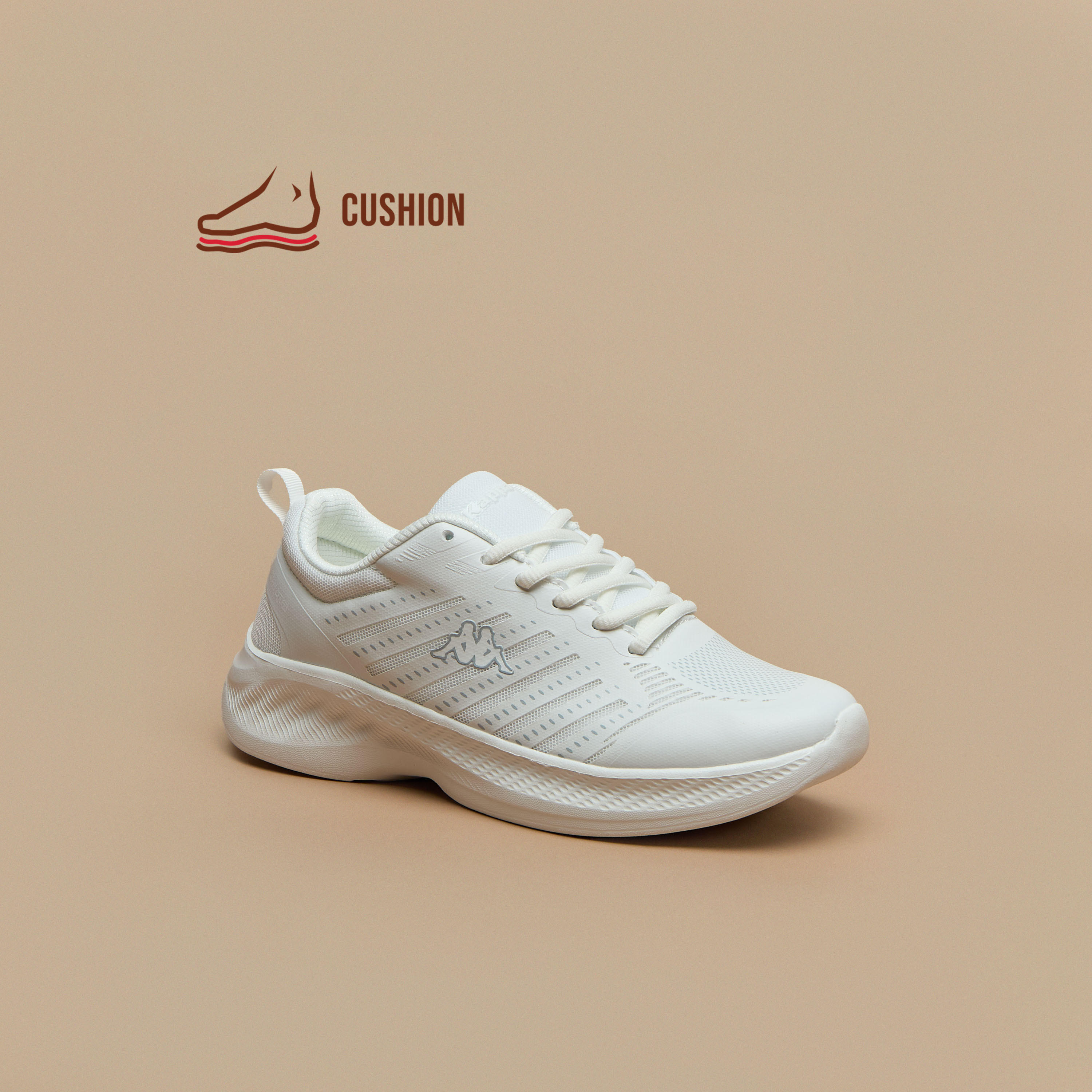 Kappa Women's Textured Sports Shoes with Lace-Up Closure-women-shoes-sneakers-image-1