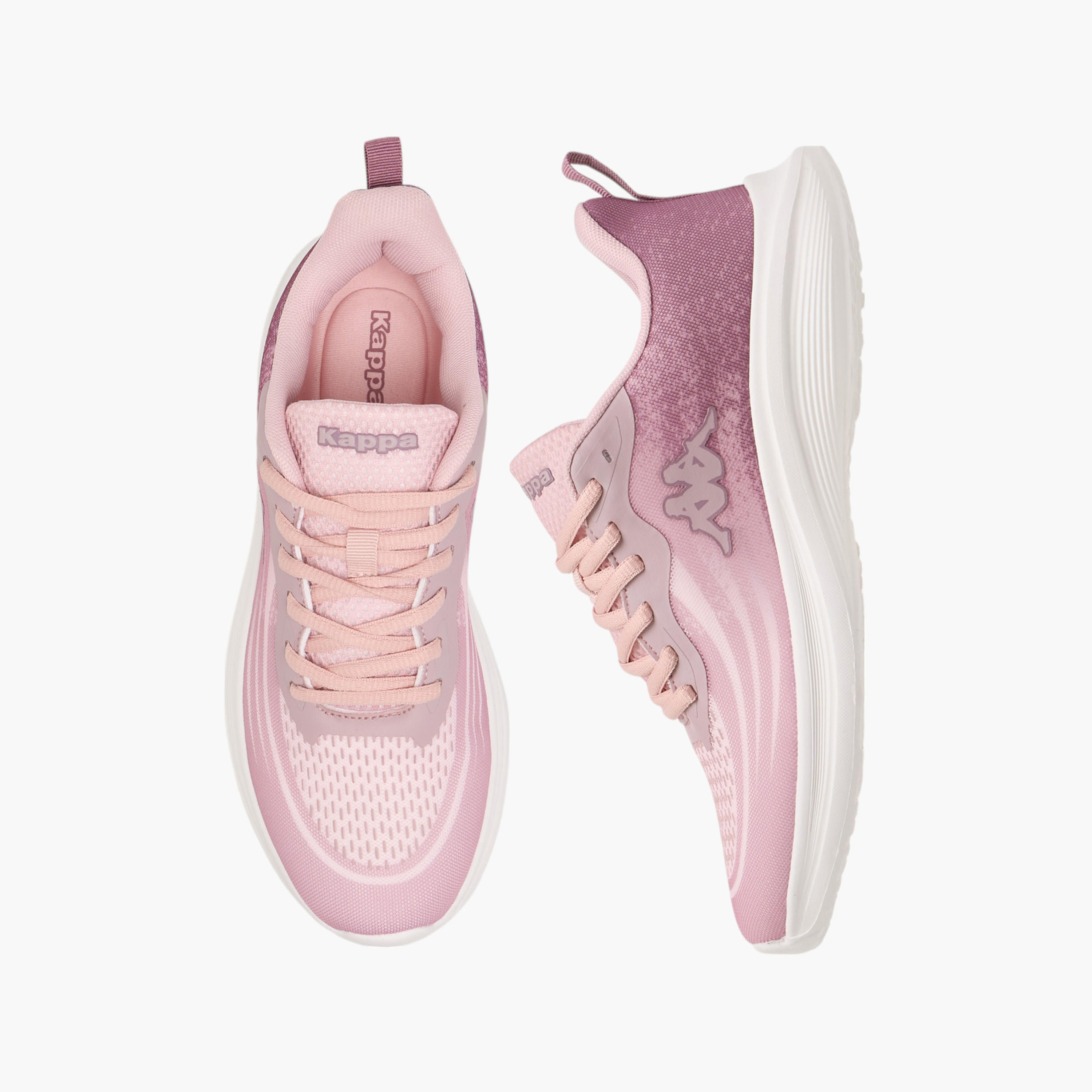 Kappa Women's Logo Print Sports Shoes with Lace-Up Closure-women-shoes-sneakers-image-1