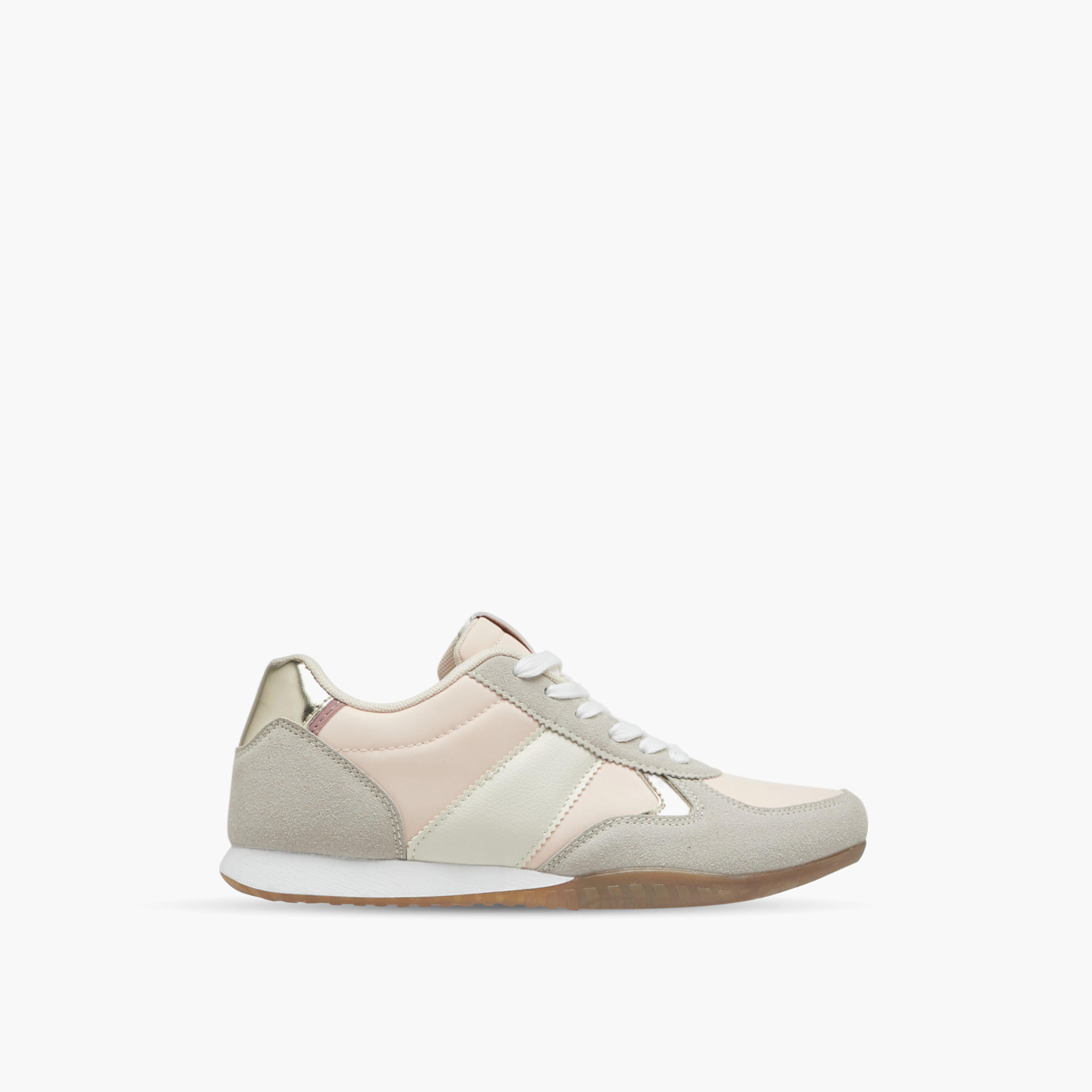 Dash Panelled Sneakers with Lace-Up Closure-women-shoes-sneakers-image-3