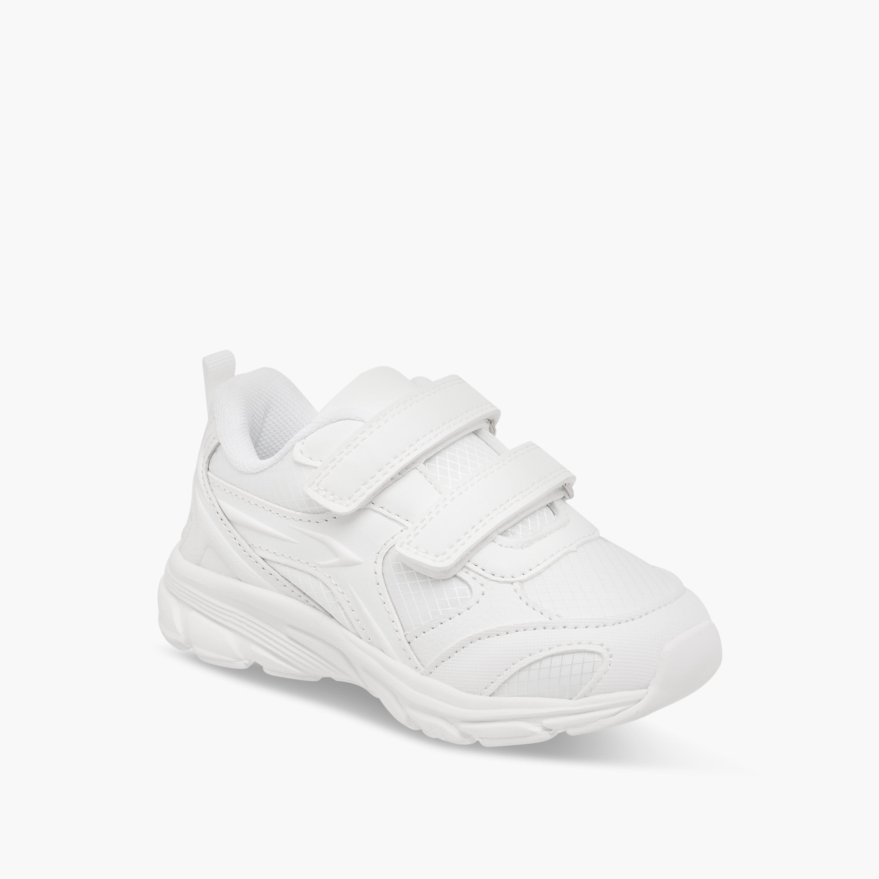 Dash Panelled School Shoes with Hook and Loop Closure-girls-shoes-schoolshoes-image-2