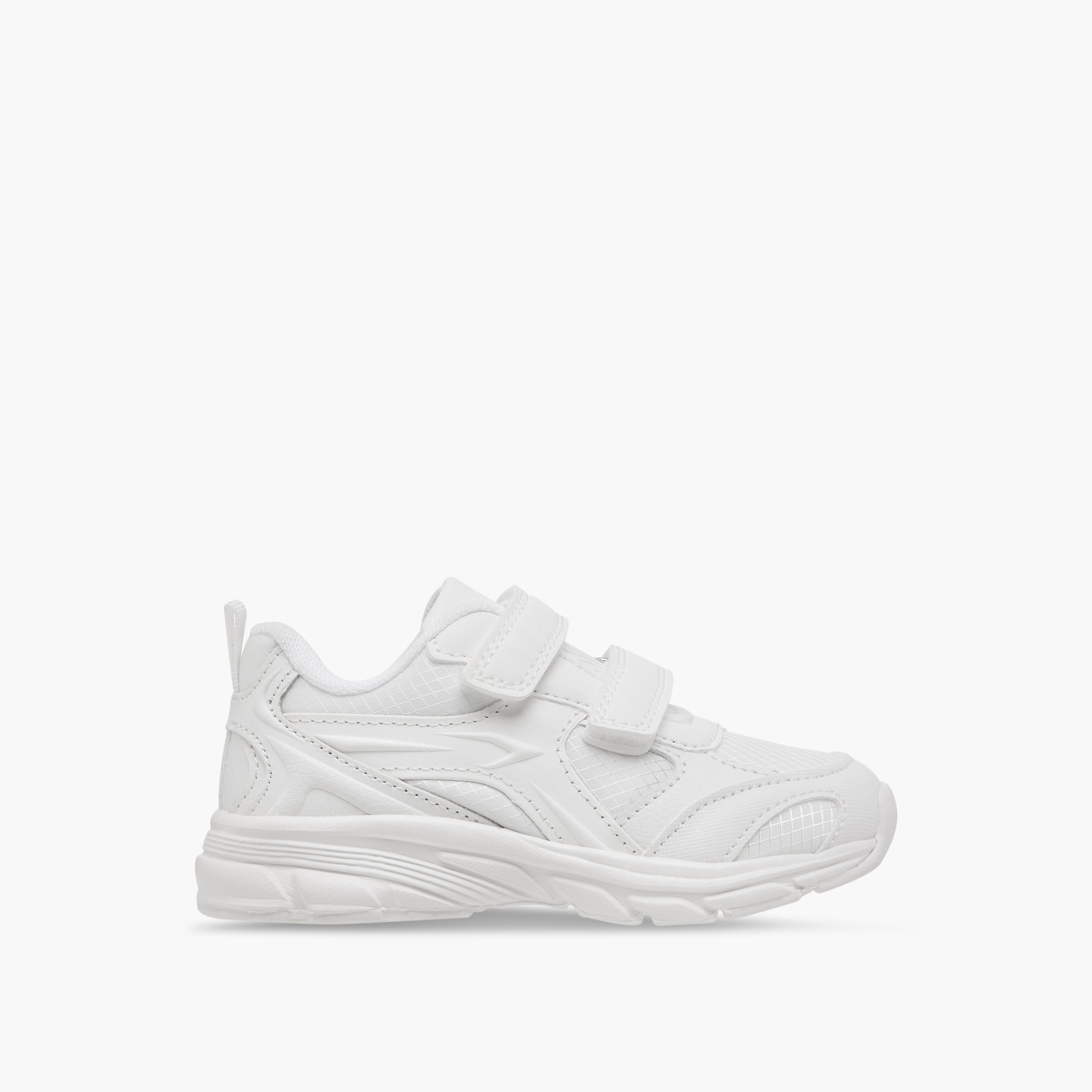 Dash Panelled School Shoes with Hook and Loop Closure-girls-shoes-schoolshoes-image-3