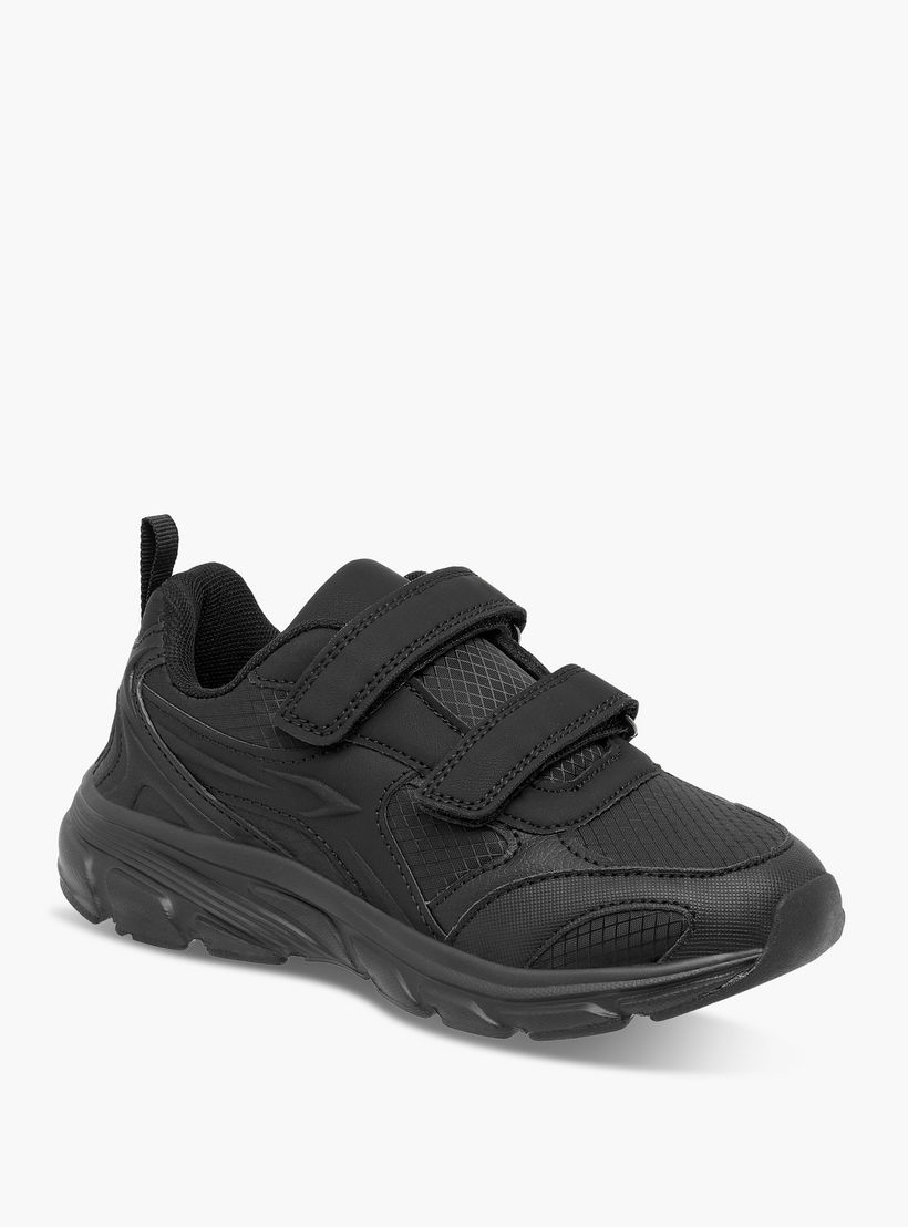 Dash Panelled School Shoes with Hook and Loop Closure-boys-shoes-schoolshoes-image-2