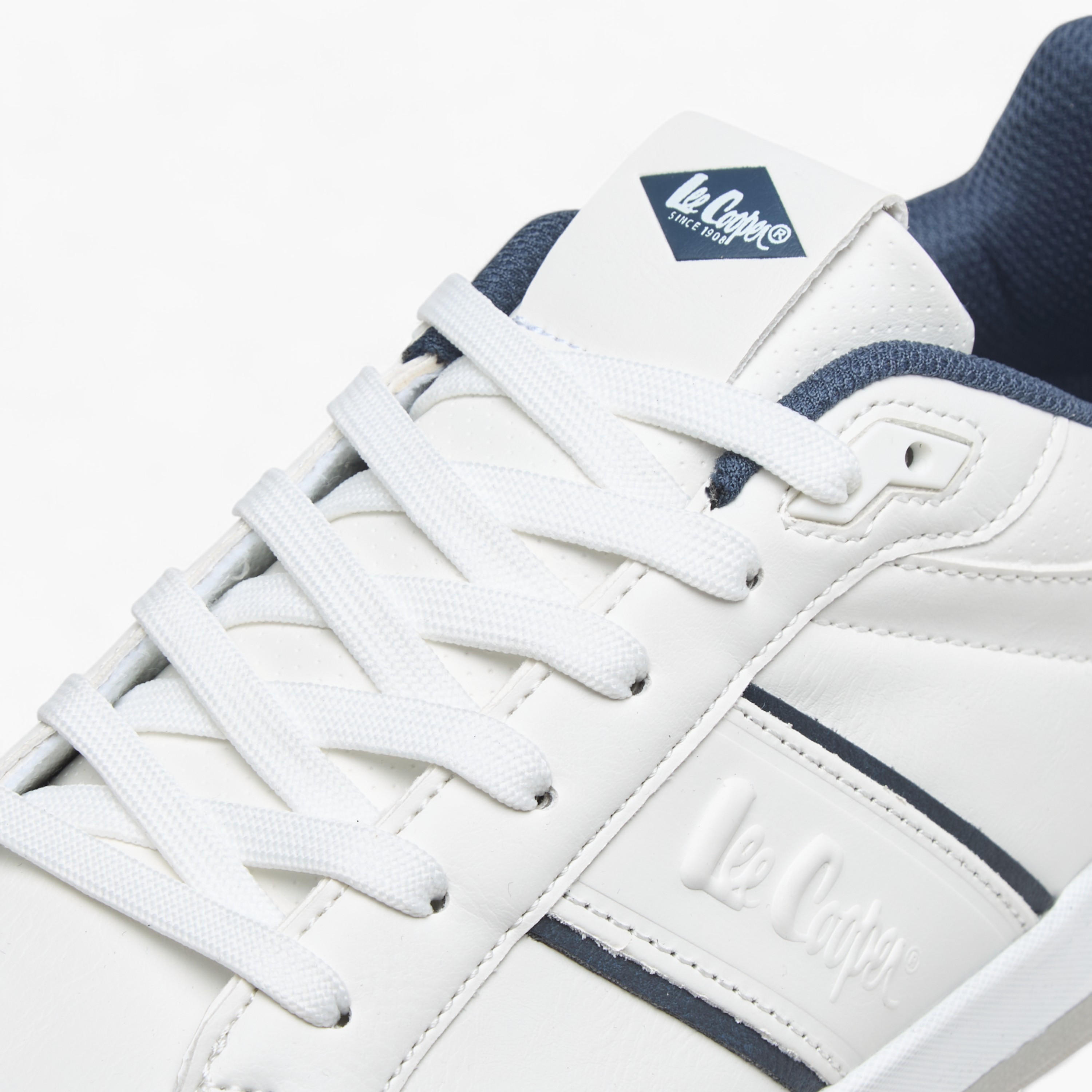 Lee Cooper Men's Logo Detail Sneakers with Lace-Up Closure-men-shoes-sneakers-image-4