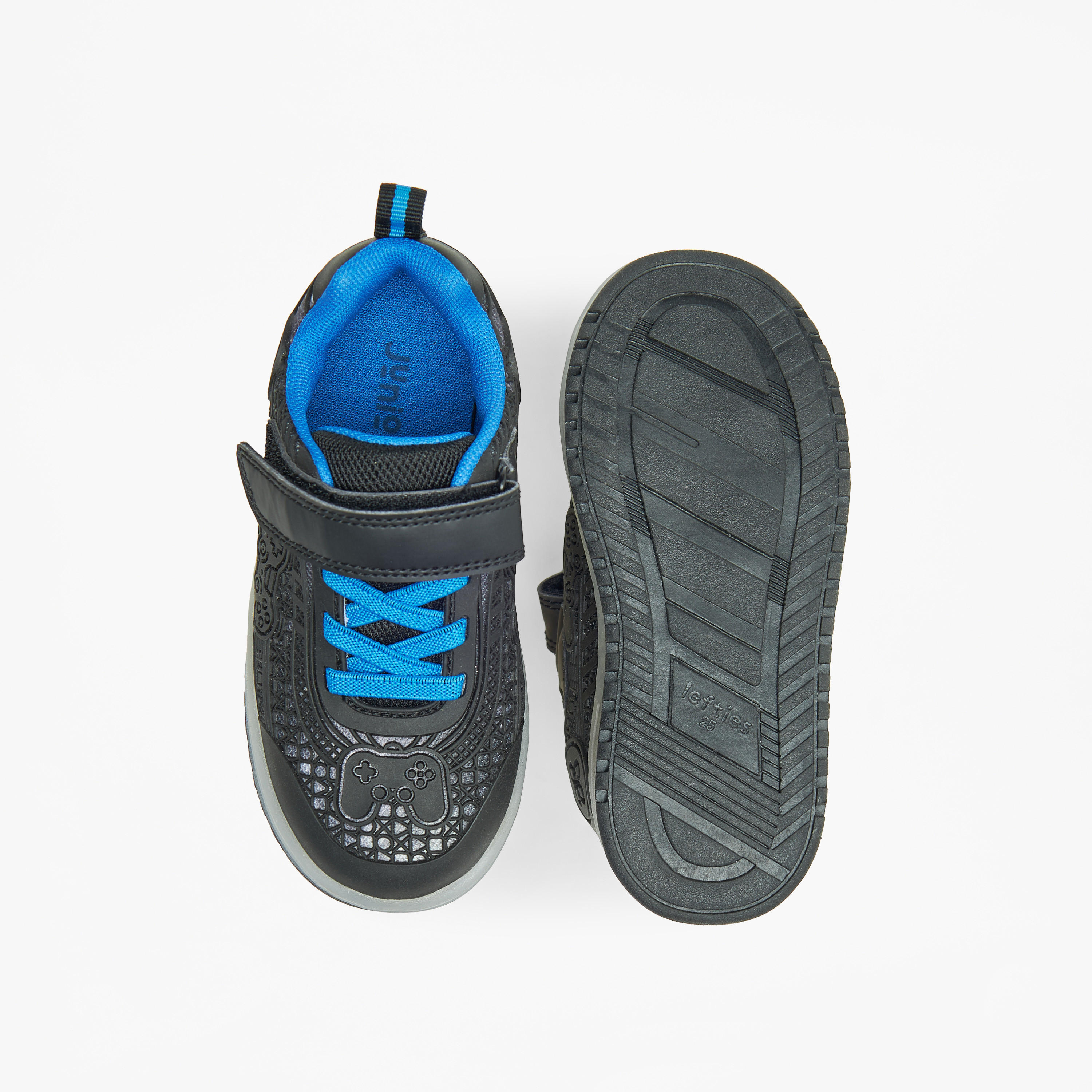 حذاء سنيكرز بارز الملمس بشريط إغلاق لاصق من جونيورز-boys-shoes-sneakers-image-5