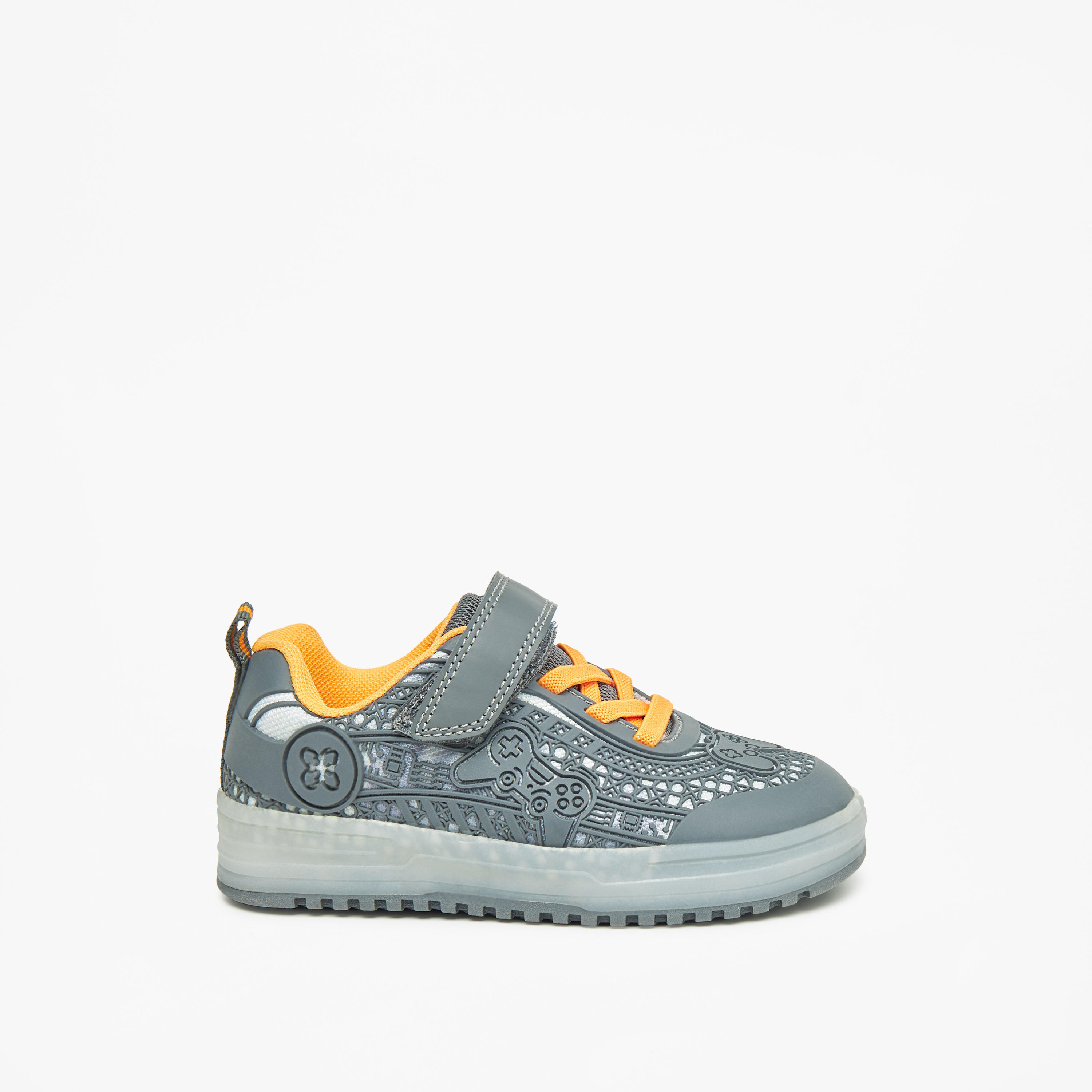 حذاء سنيكرز بارز الملمس بشريط إغلاق لاصق من جونيورز-boys-shoes-sneakers-image-9