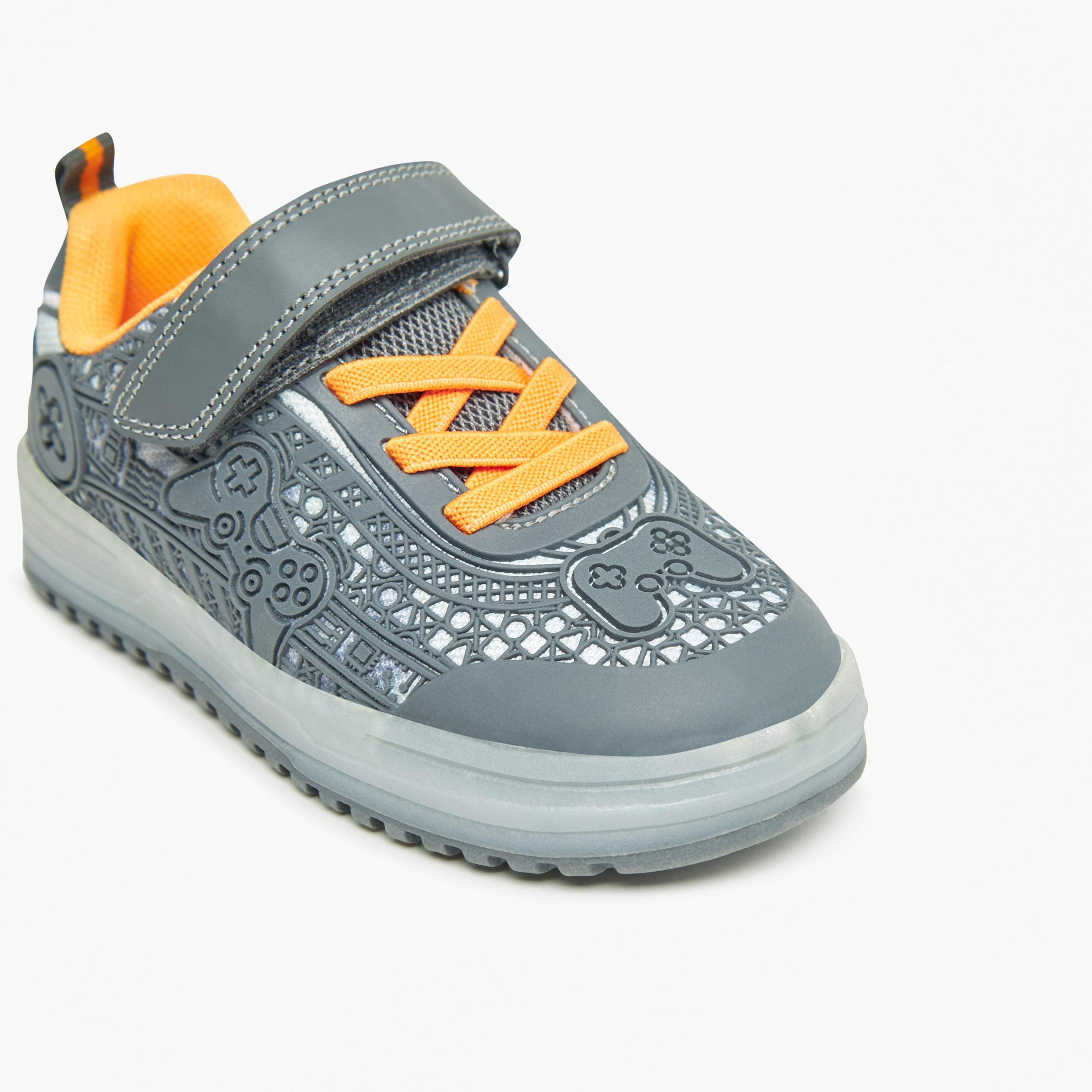 حذاء سنيكرز بارز الملمس بشريط إغلاق لاصق من جونيورز-boys-shoes-sneakers-image-10