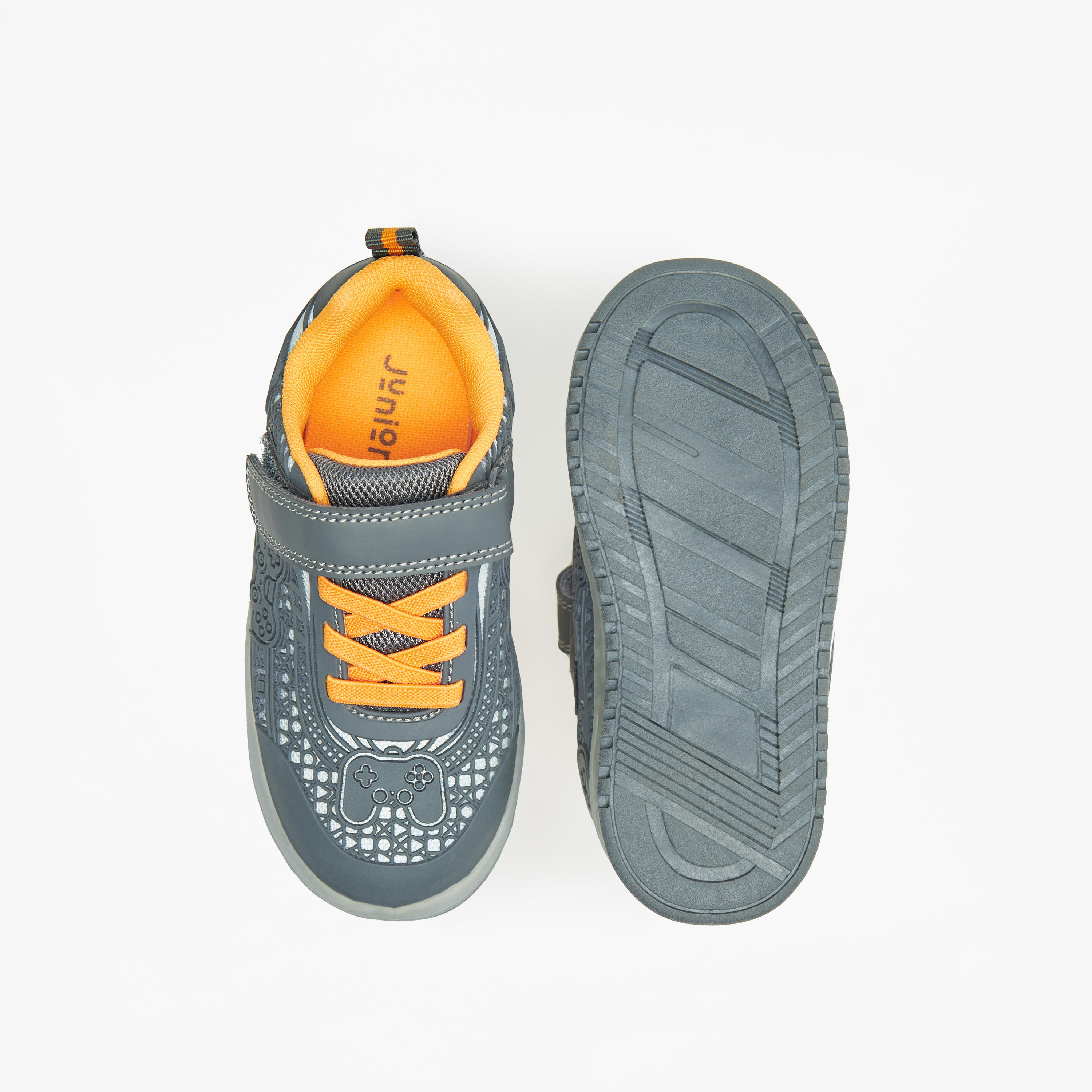 حذاء سنيكرز بارز الملمس بشريط إغلاق لاصق من جونيورز-boys-shoes-sneakers-image-11