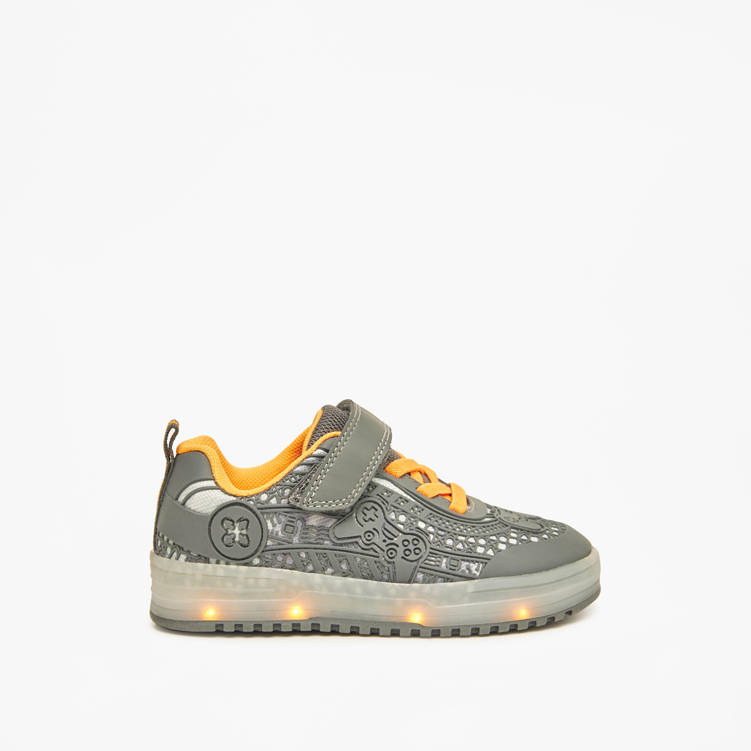 حذاء سنيكرز بارز الملمس بشريط إغلاق لاصق من جونيورز-boys-shoes-sneakers-image-12