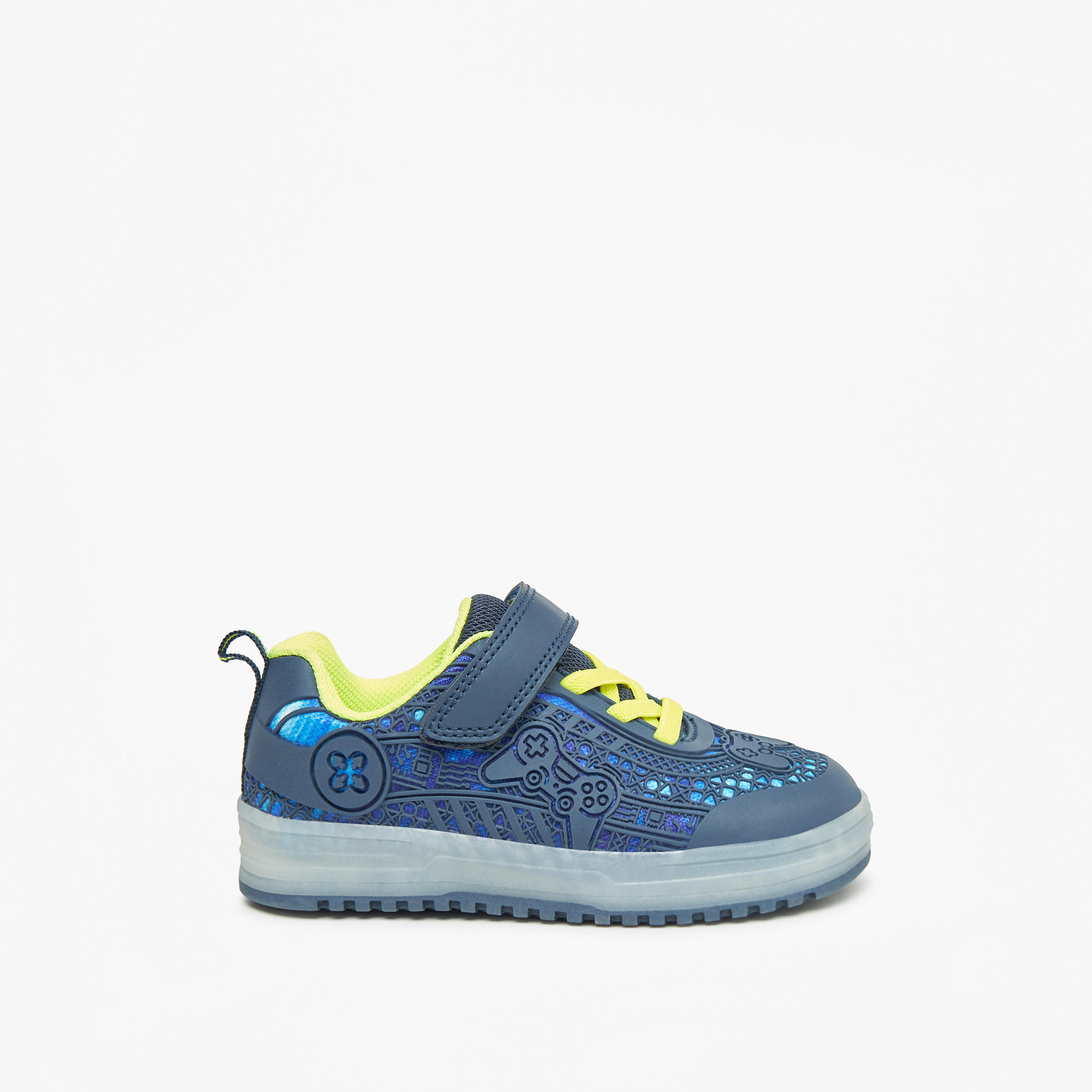 حذاء سنيكرز بارز الملمس بشريط إغلاق لاصق من جونيورز-boys-shoes-sneakers-image-15