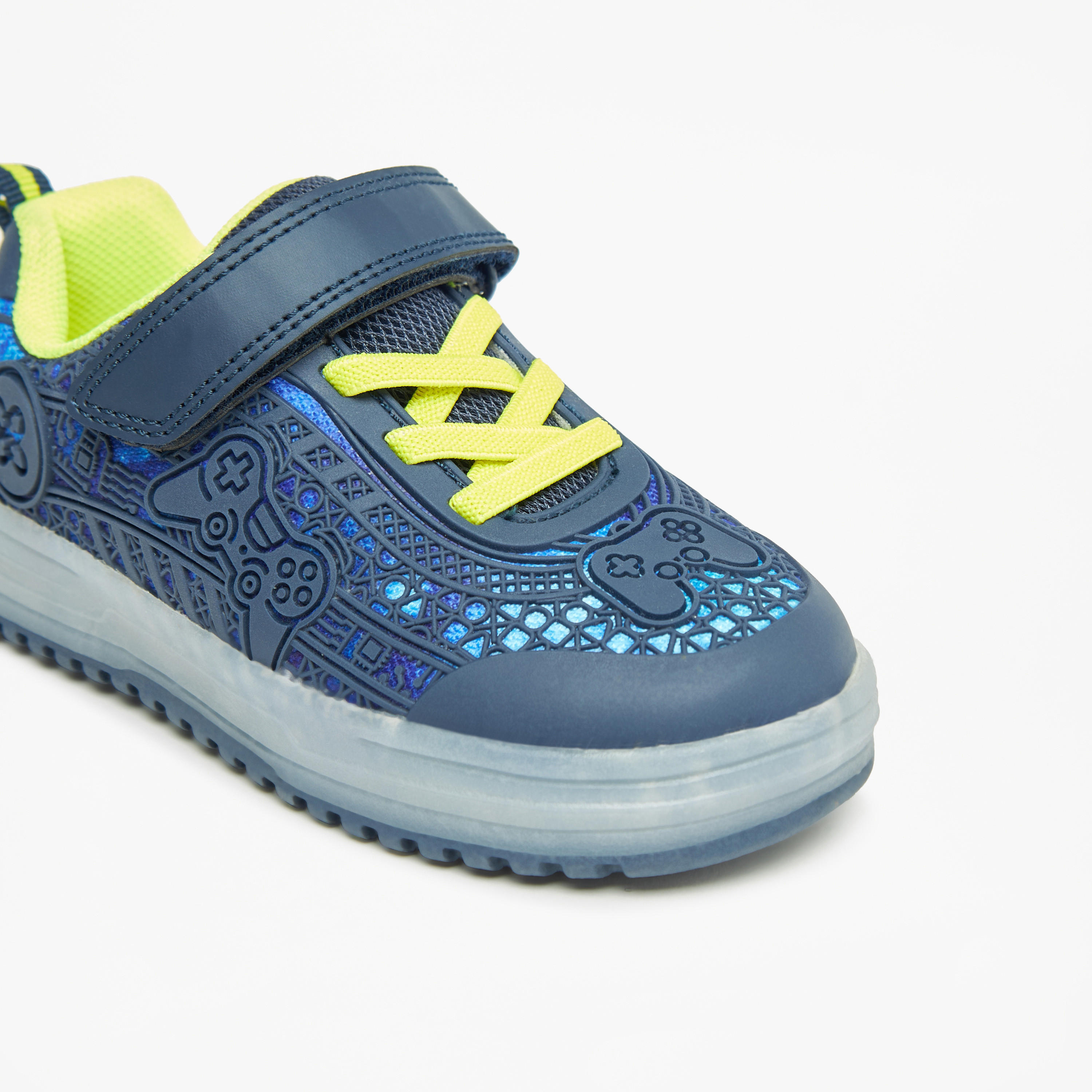 حذاء سنيكرز بارز الملمس بشريط إغلاق لاصق من جونيورز-boys-shoes-sneakers-image-16