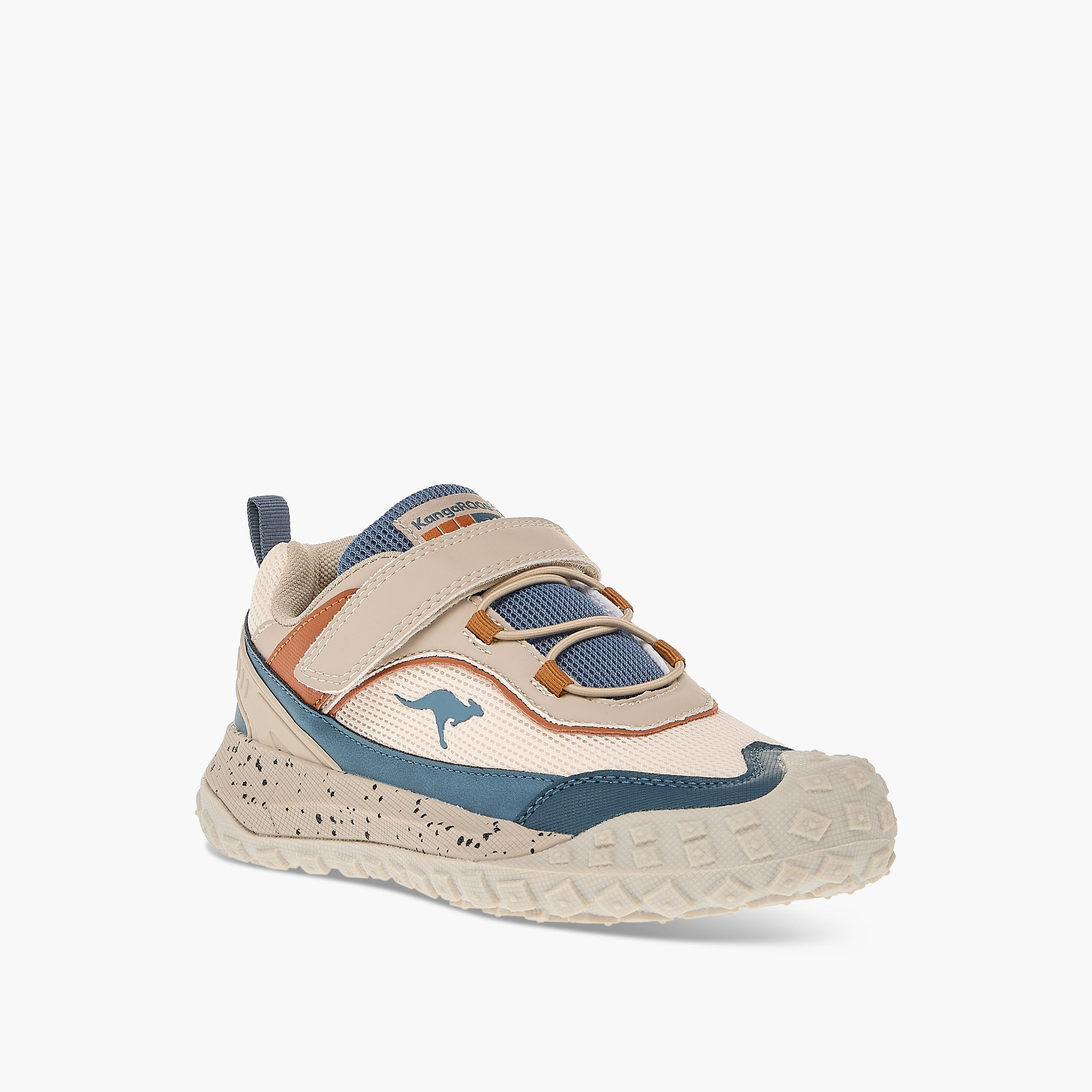 KangaROOS Kids' Logo Detail Sports Shoes with Hook and Loop Closure-boys-shoes-sneakers-image-2