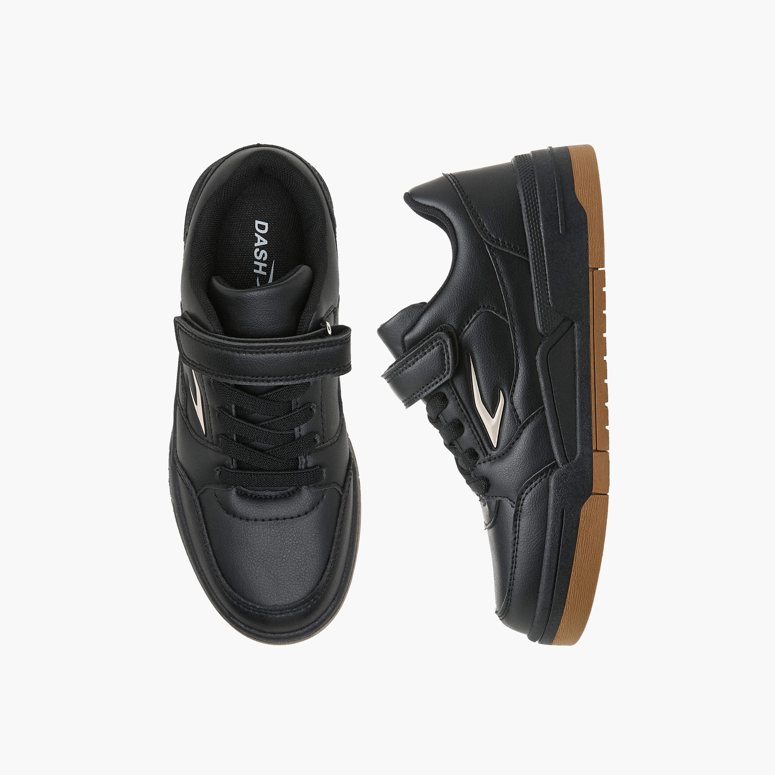 Dash Boys Hook & Loop Ankle Sneakers-boys-shoes-sneakers-image-1