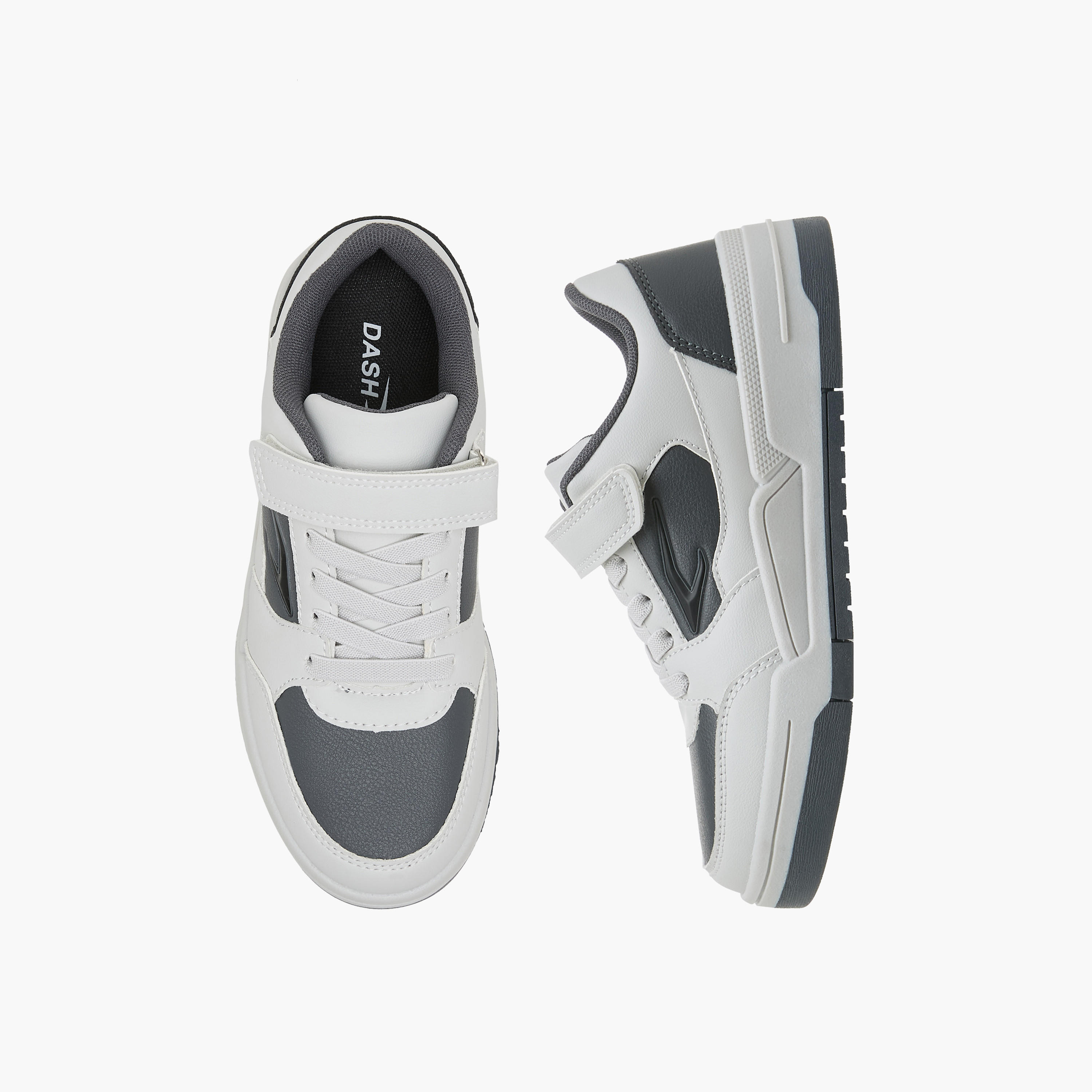 Dash Boys Hook & Loop Ankle Sneakers-boys-shoes-sneakers-image-1