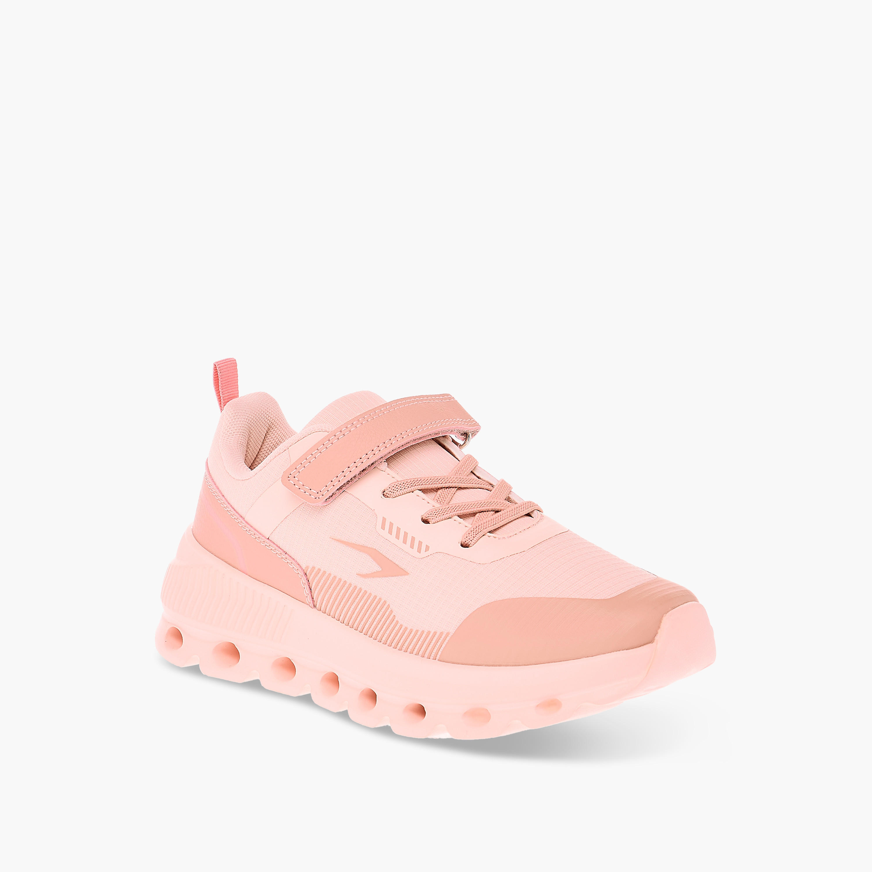 Dash Girls Panelled Lace-Up Walking Shoes-girls-shoes-sports-image-3