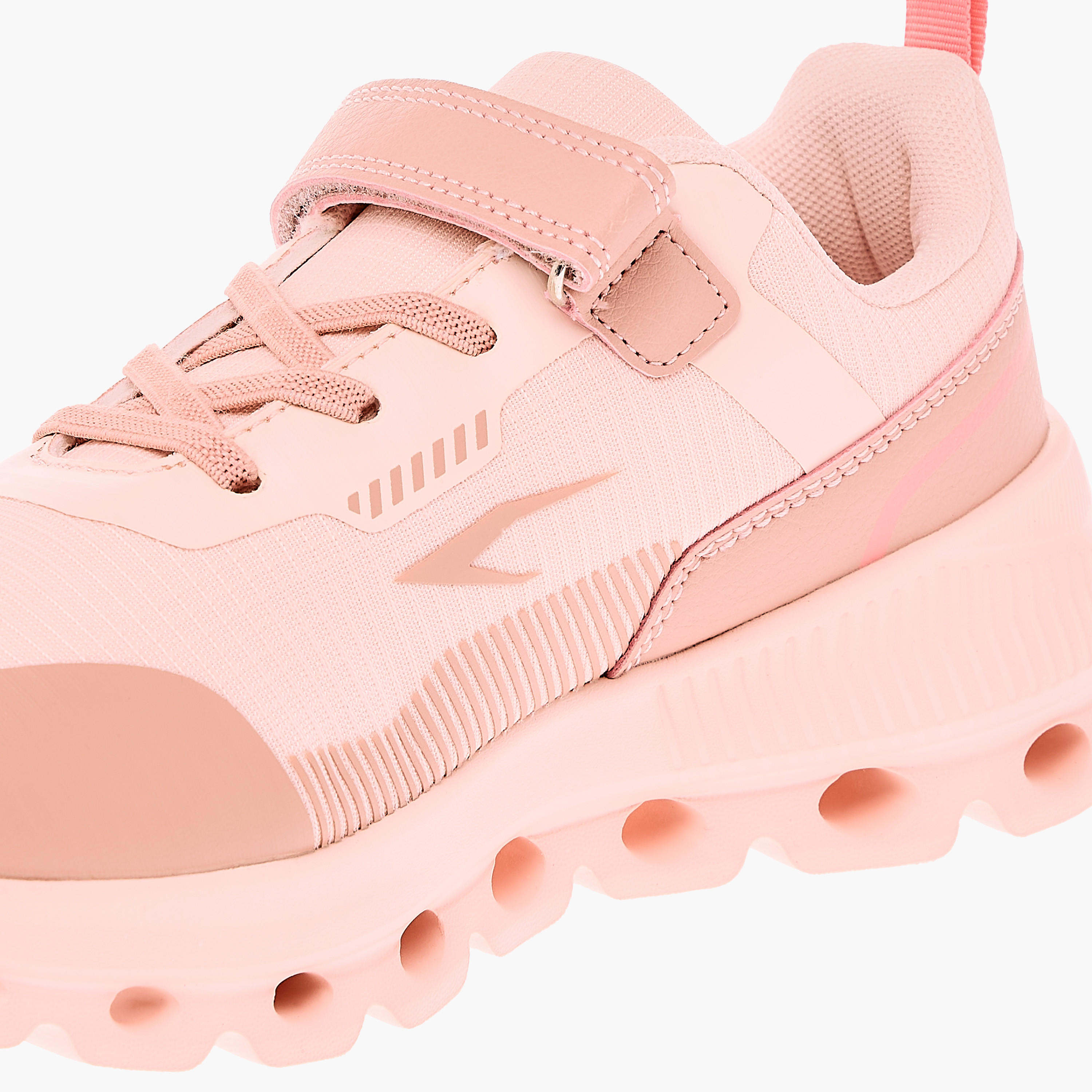 Dash Girls Panelled Lace-Up Walking Shoes-girls-shoes-sports-image-4