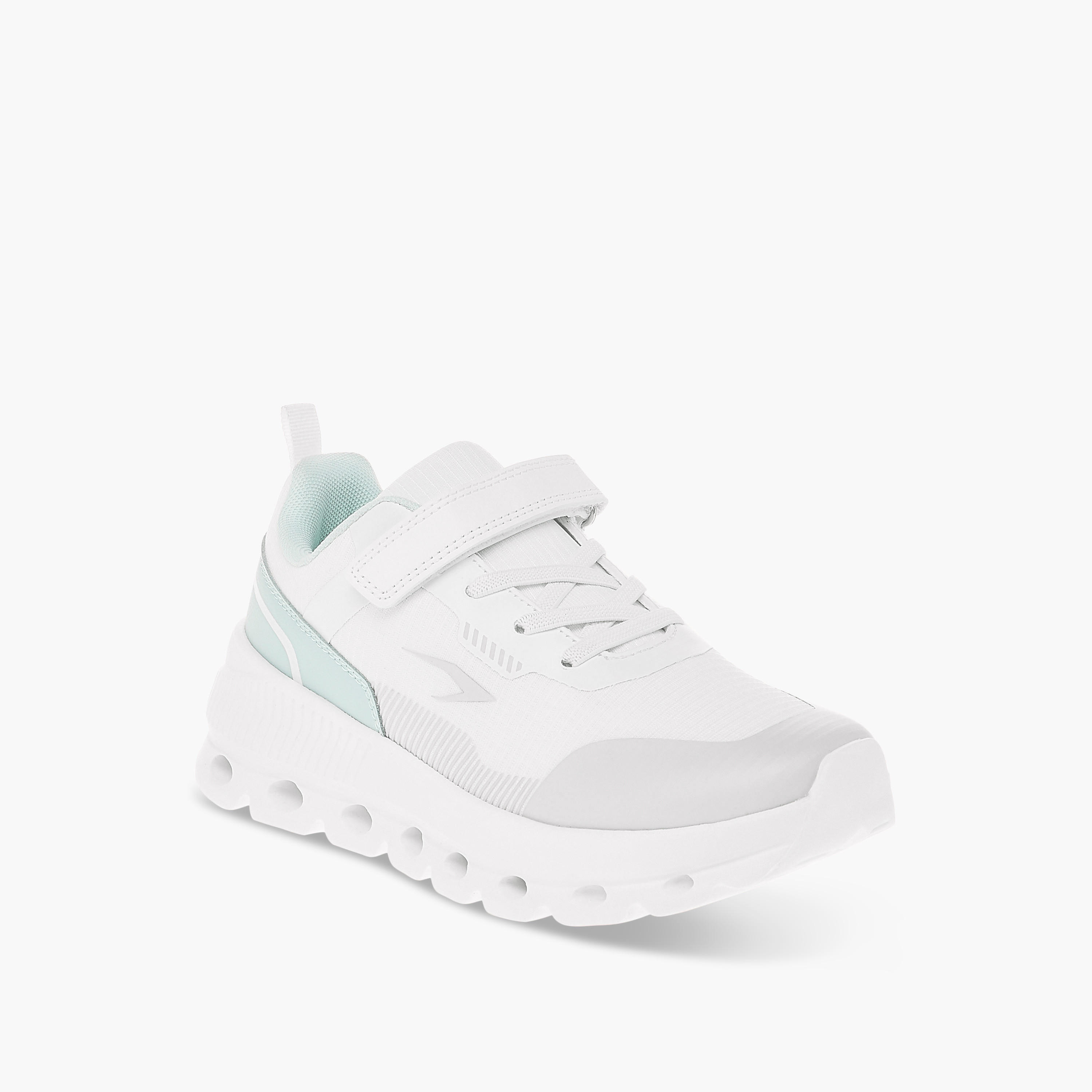 Dash Girls Panelled Lace-Up Walking Shoes-girls-shoes-sports-image-2
