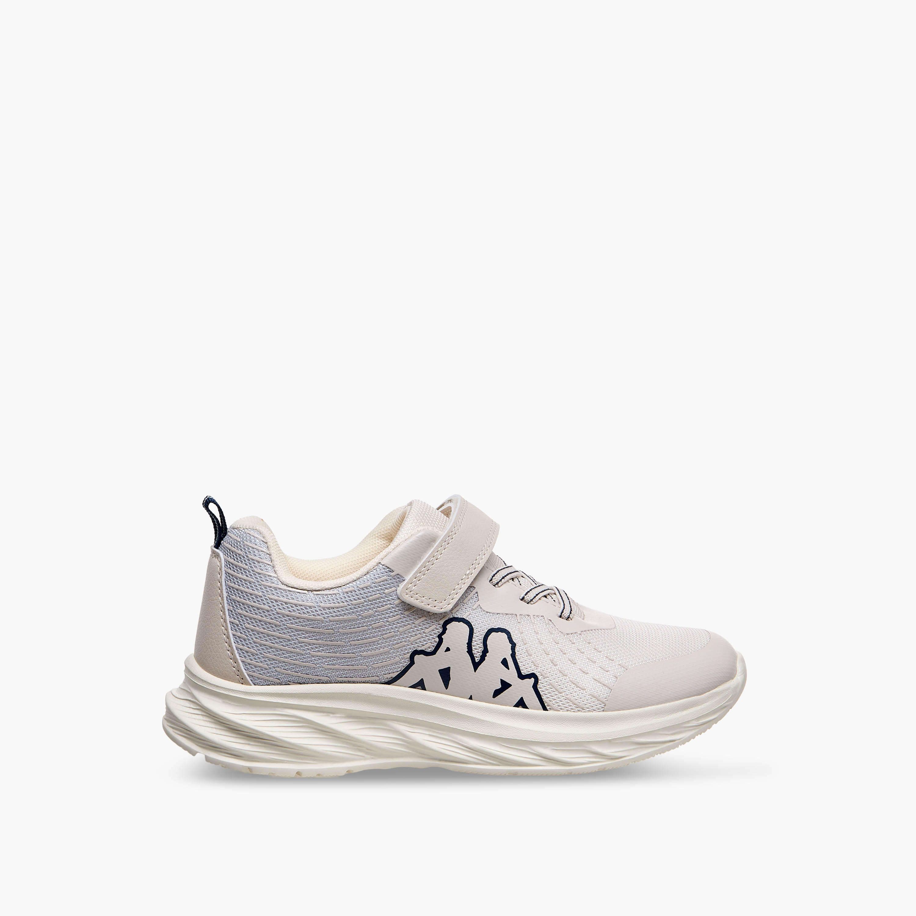 Kappa Unisex Logo Print Hook and Loop Sports Shoes-girls-shoes-sports-image-3