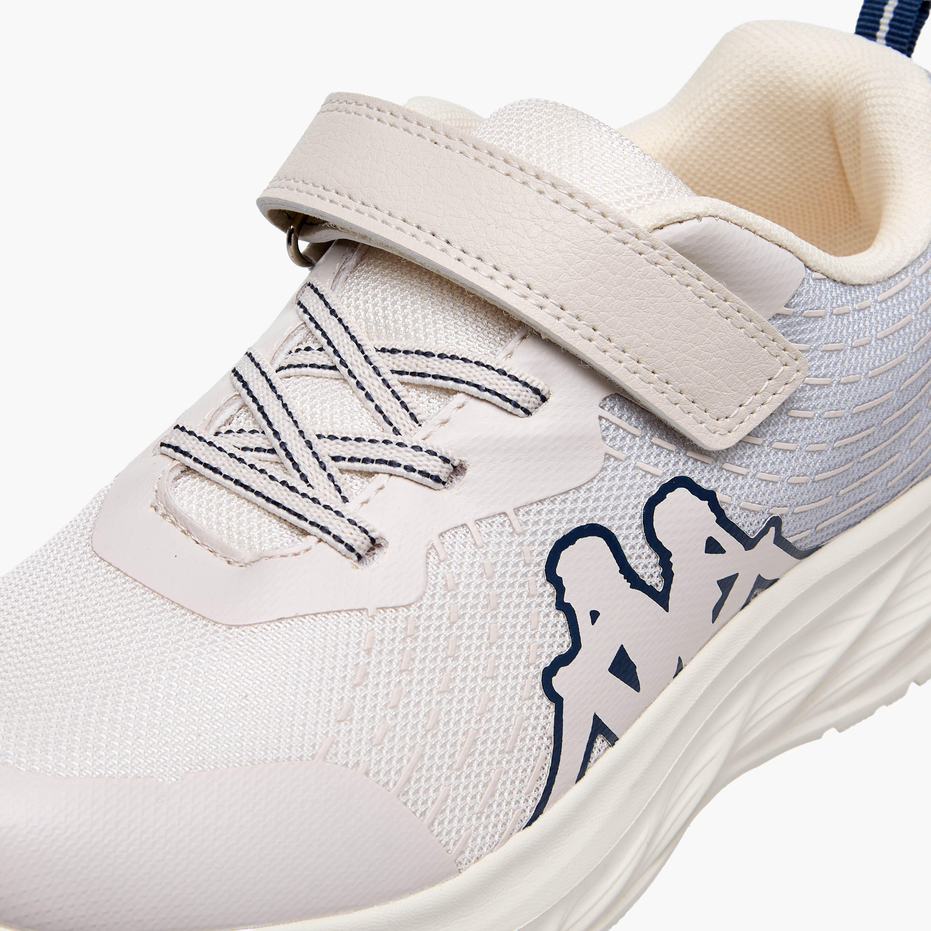 Kappa Unisex Logo Print Hook and Loop Sports Shoes-girls-shoes-sports-image-4