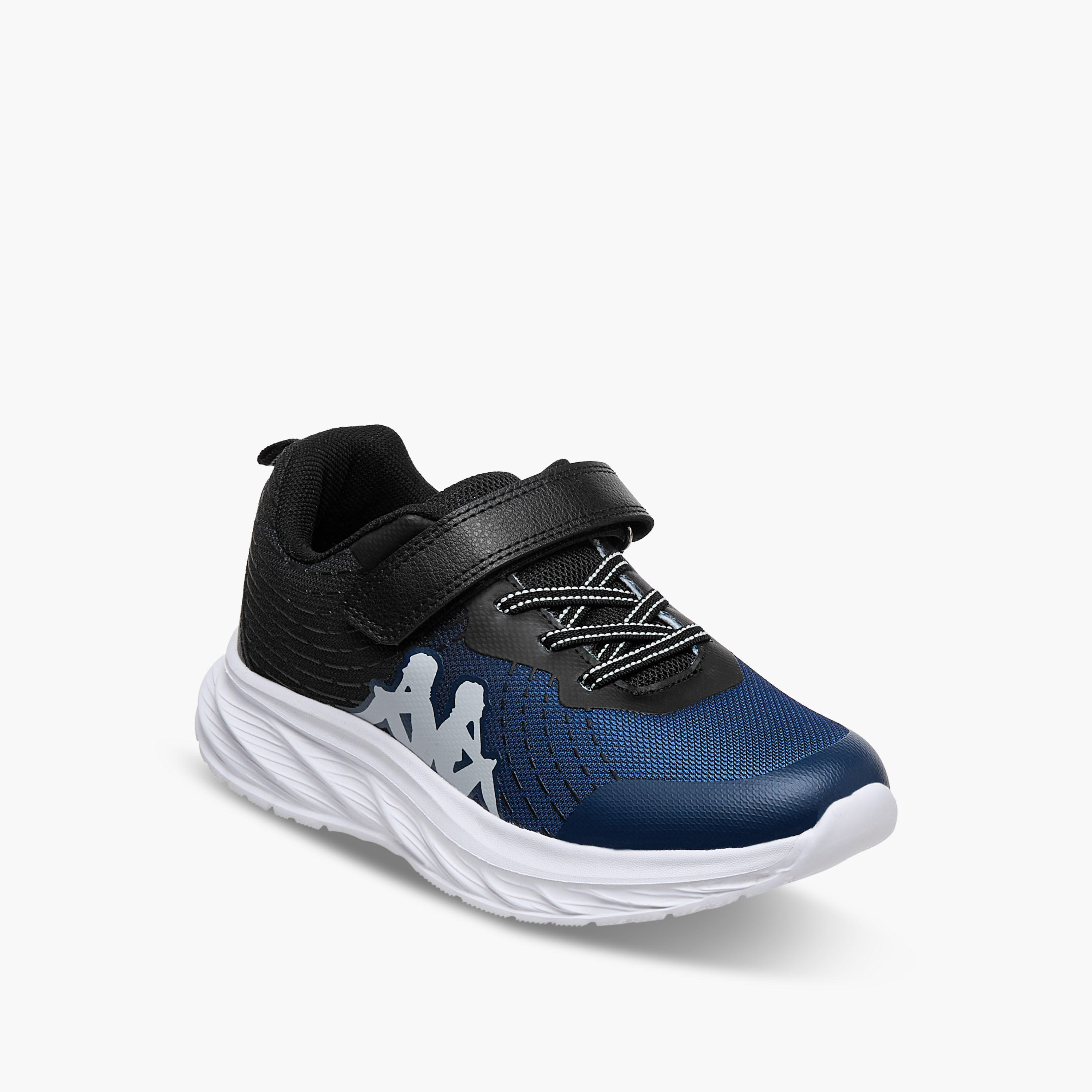 Kappa Unisex Logo Print Hook and Loop Sports Shoes-girls-shoes-sports-image-2