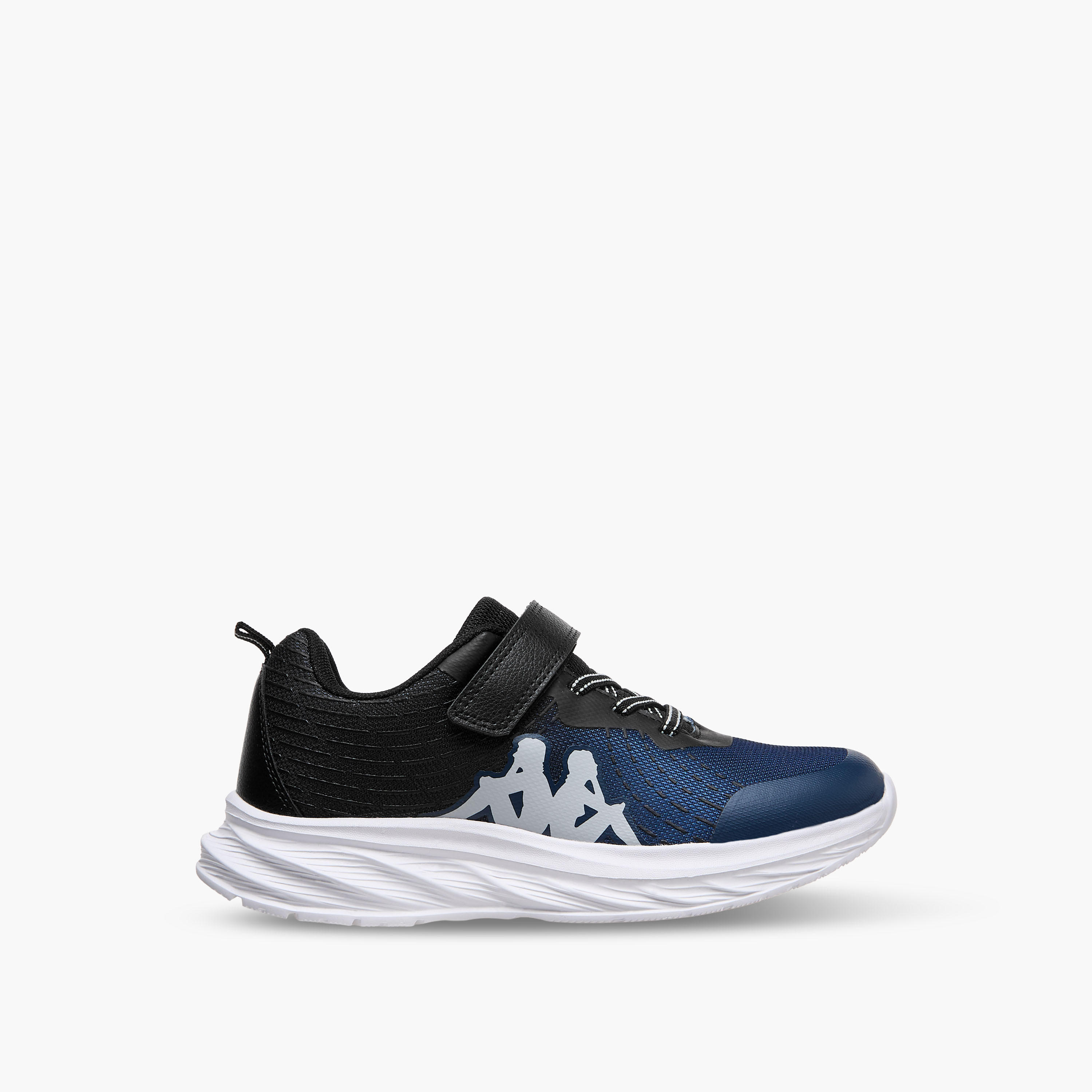 Kappa Unisex Logo Print Hook and Loop Sports Shoes-girls-shoes-sports-image-3